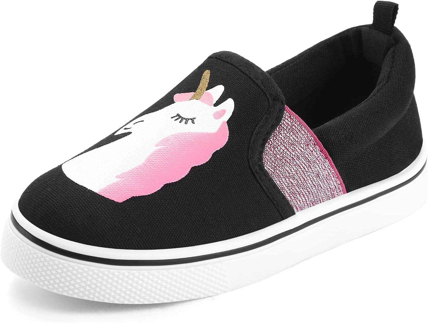 K KomForme Toddler Sneakers for Girls Boys Slip On Canvas Walking Shoes - Image 8