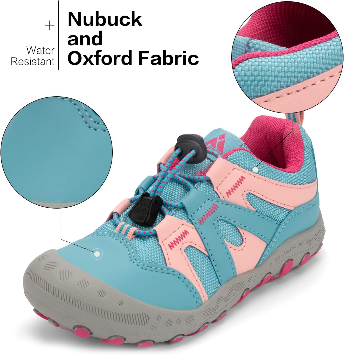 Mishansha Kids Hiking Boots Toddler Girls Boys Hiking Shoes Water-Resistant Anti-Collision Non-Slip Athletic Outdoor Trekking Boots