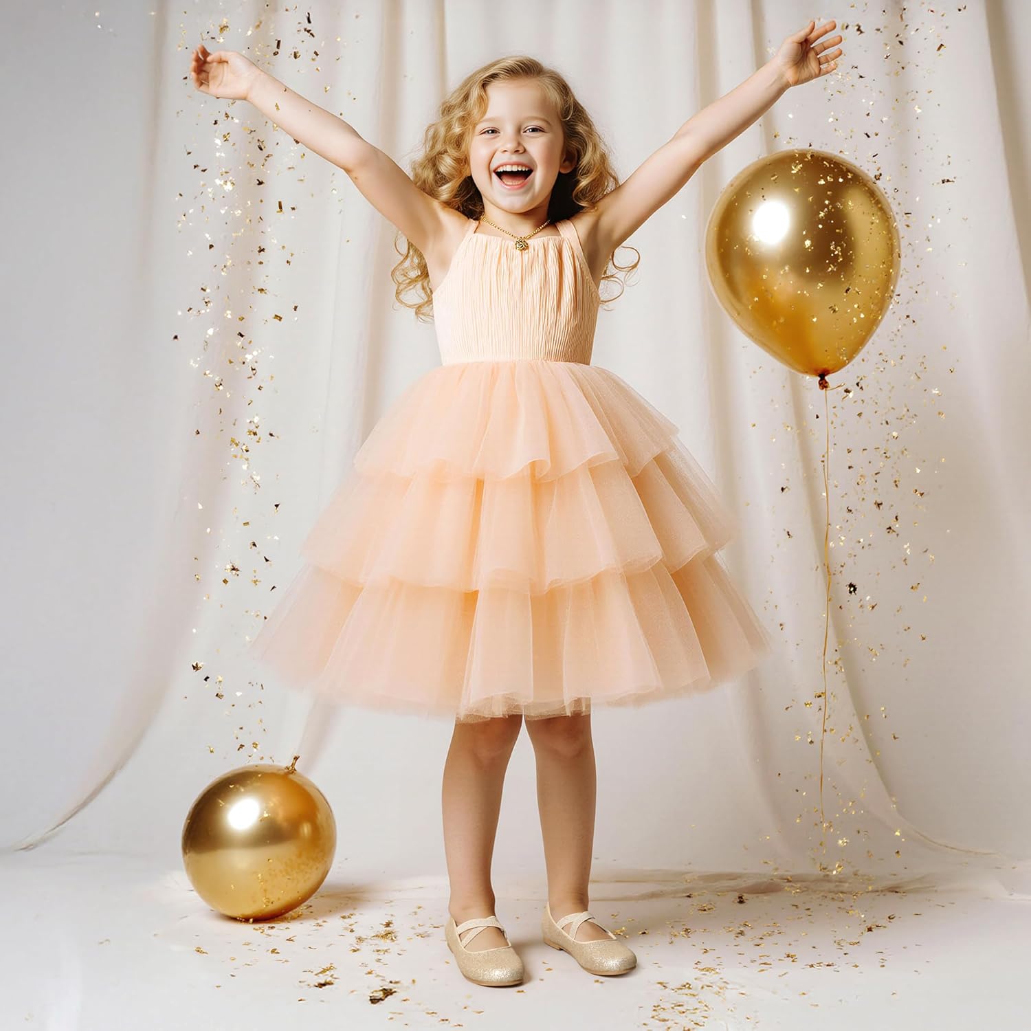 Dream Pairs Girls Ballerina Dress Shoes Mary Jane Flats