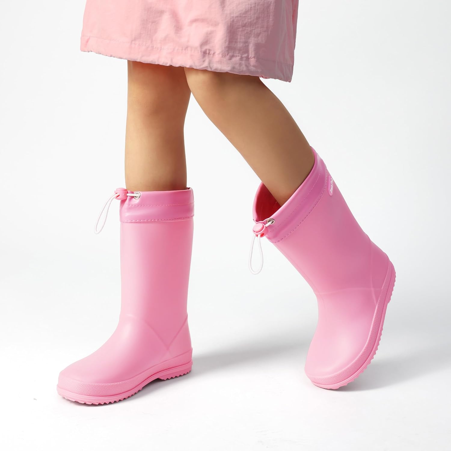 DREAM PAIRS Kids Rain Boots Boys Girls Lightweight Boots Waterproof Easy-on Outdoor Playing Rain Boot Unisex-Child