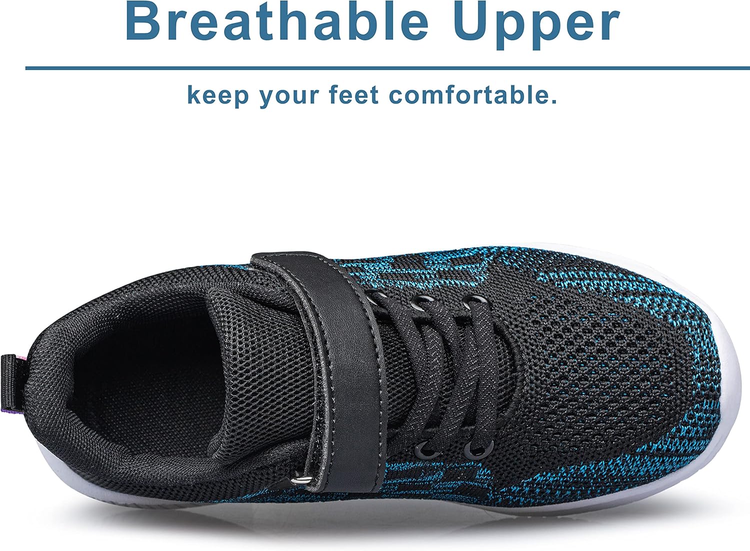 BNV Boys Girls Sneakers Kids Shoes Unisex Lightweight Breathable Athletic Running Tennis Fitness Shoes for Toddler/Little Kid/Big Kid - Image 4