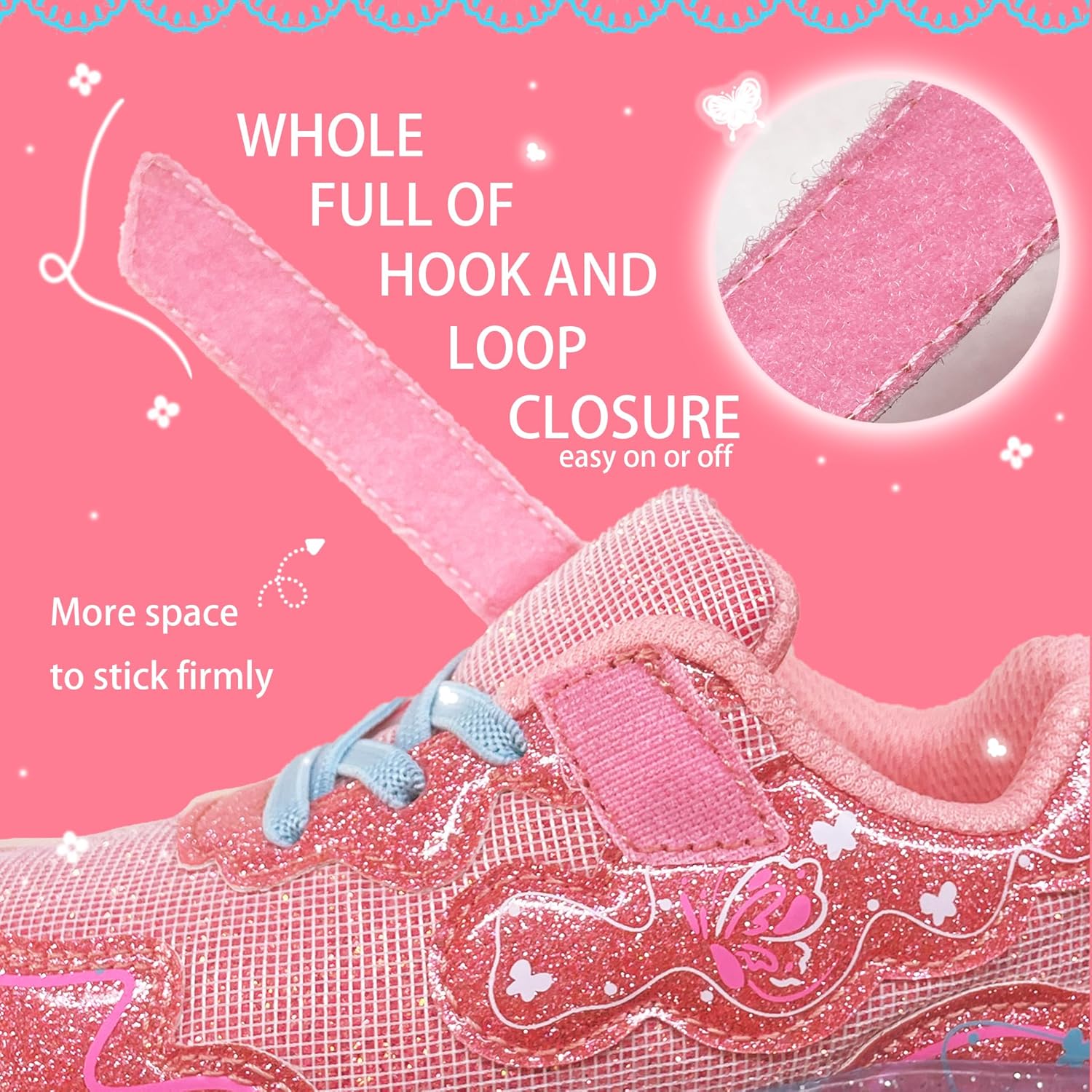 AMZKC ZKA Toddler Light Up Shoes for Girls Boys Size 5 to Size 13 Sparkle Walking Running Tennis Casual Fashion Sport - Image 5