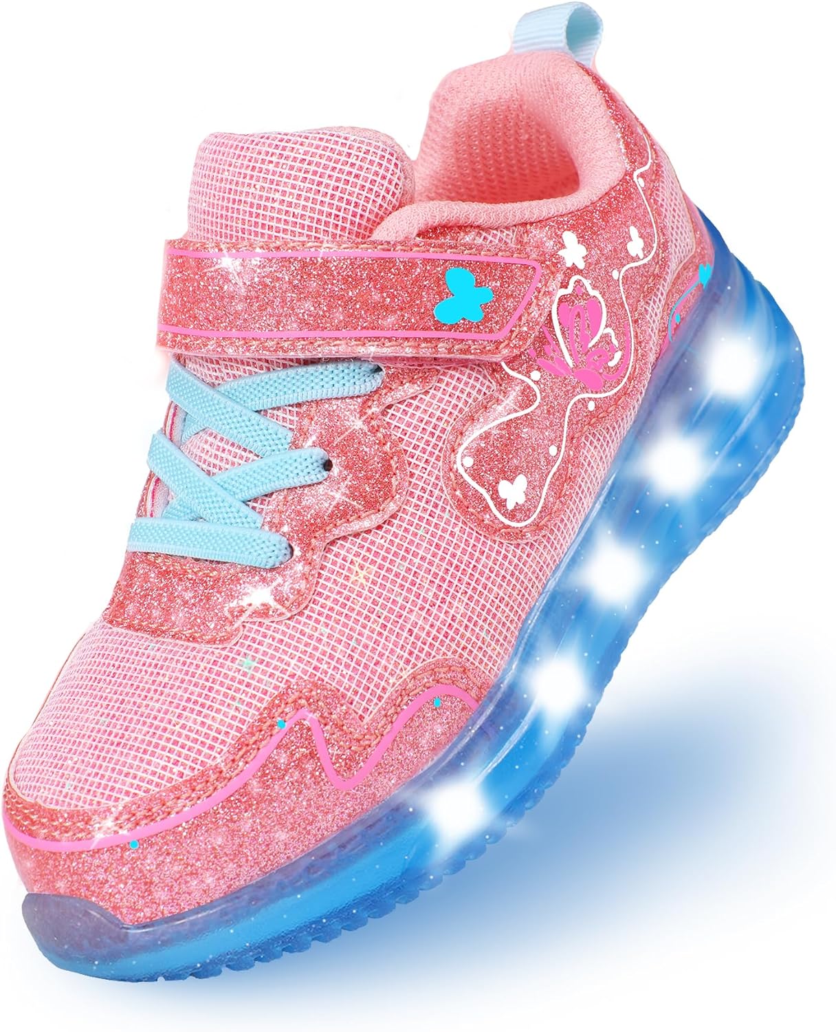 AMZKC ZKA Toddler Light Up Shoes for Girls Boys Size 5 to Size 13 Sparkle Walking Running Tennis Casual Fashion Sport - Image 9