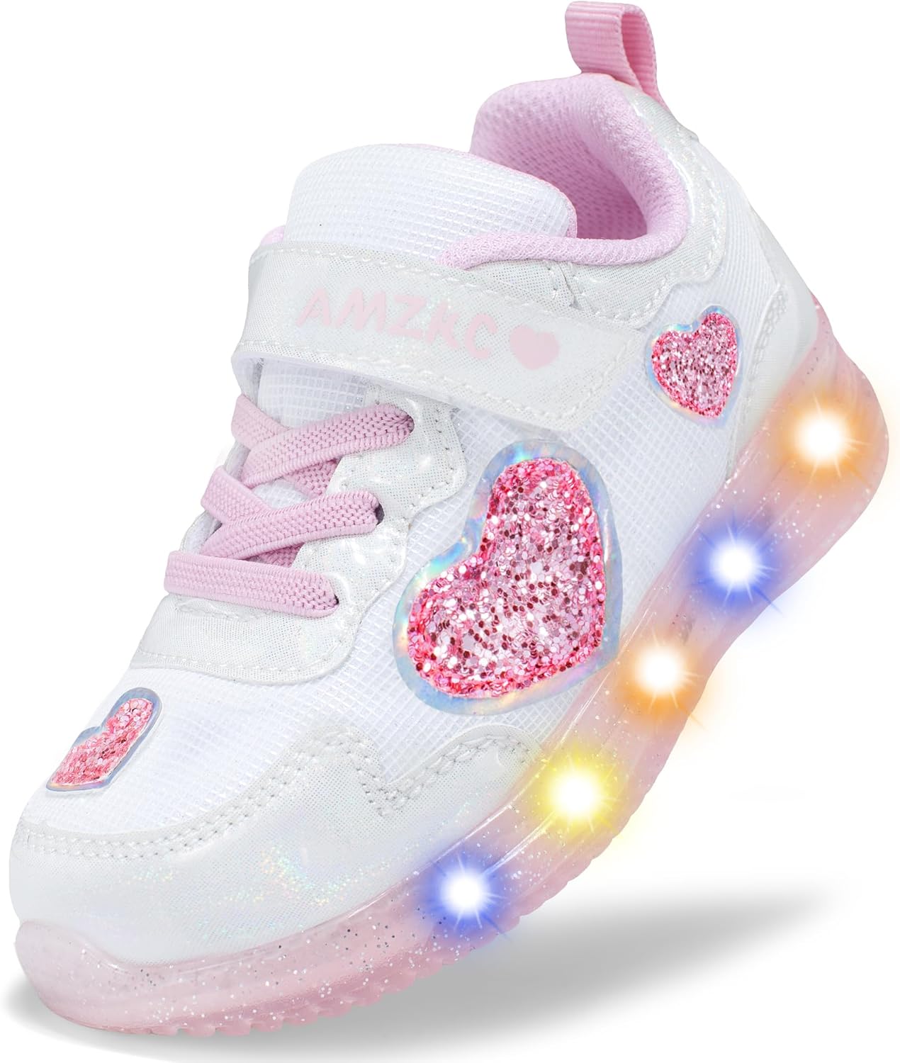 AMZKC ZKA Toddler Light Up Shoes for Girls Boys Size 5 to Size 13 Sparkle Walking Running Tennis Casual Fashion Sport - Image 7