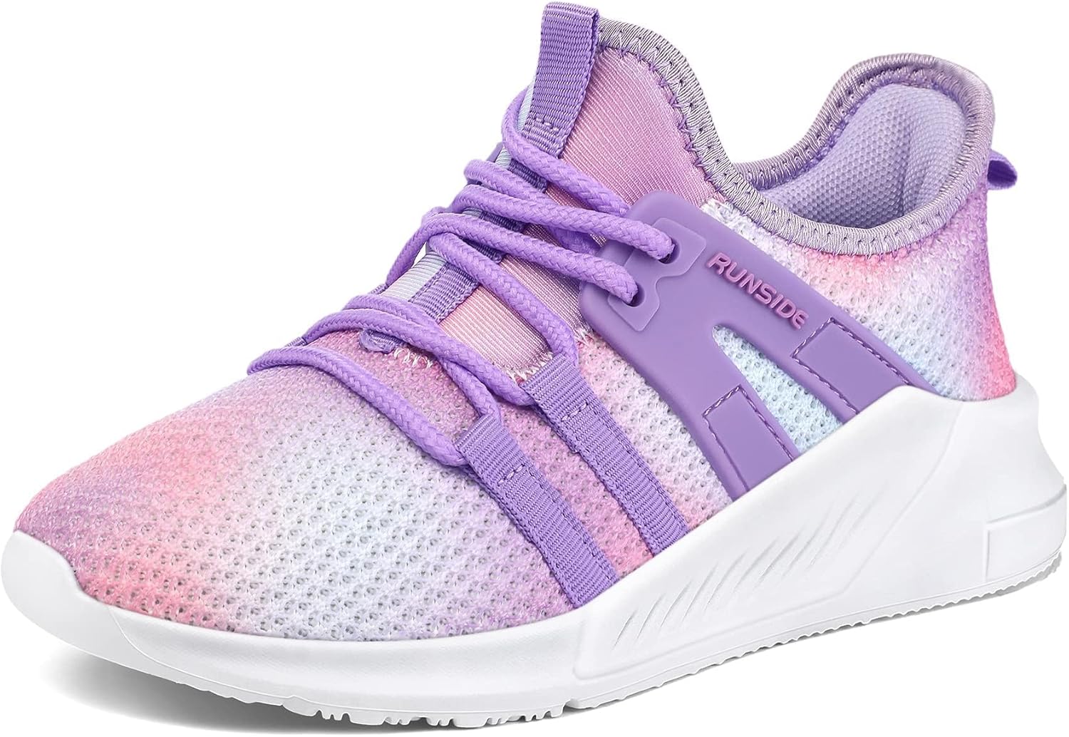 RUNSIDE Girls Tennis Shoes Lightweight Sports Kids Sneakers Lace-up for Running/Walking, Toddler/Little Kid/Big Kid - Image 8
