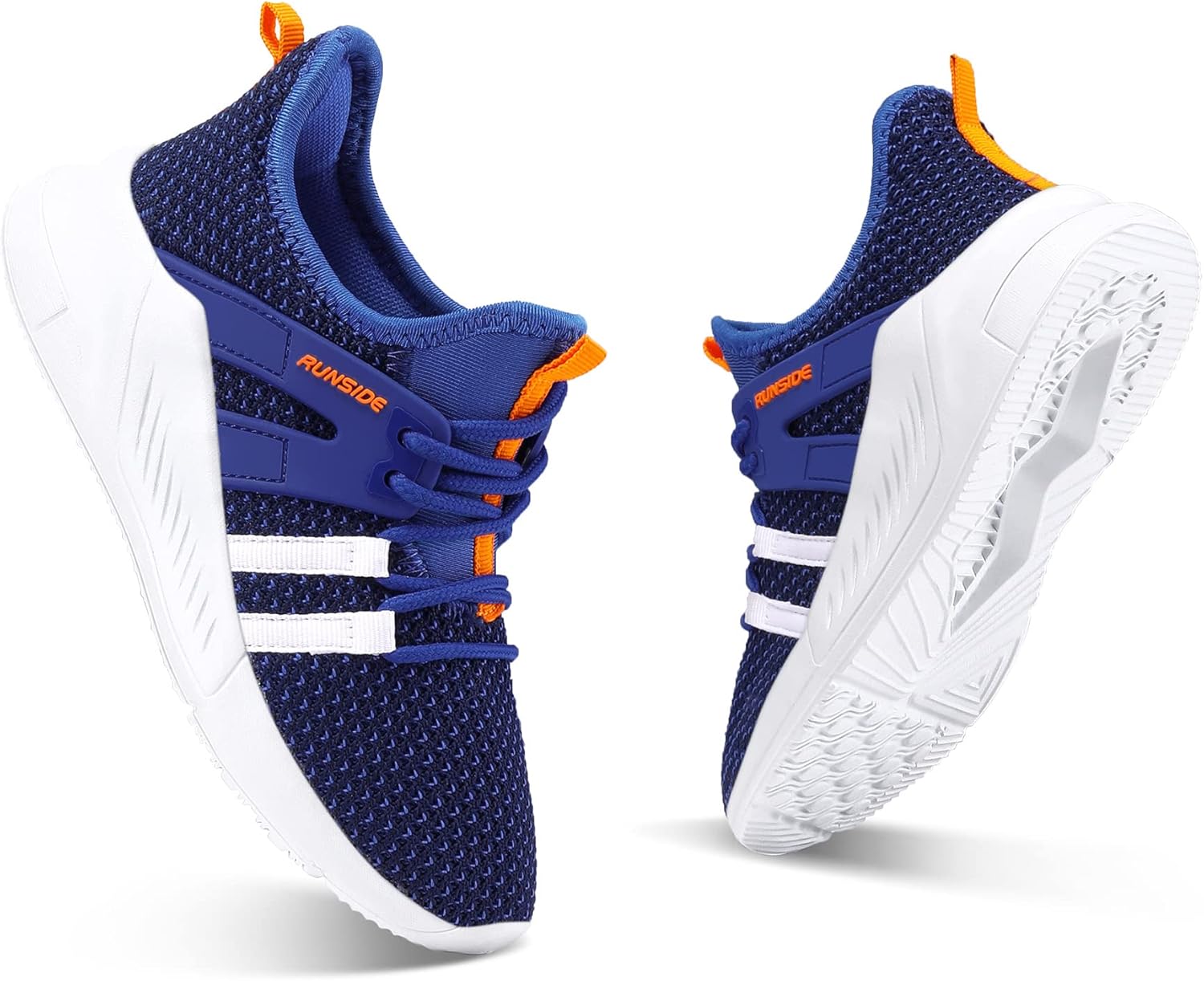 RUNSIDE Boys Girls Tennis Shoes Kids Lightweight Breathable Sneakers Lace-up Running Athletic Shoes for Toddler/Little Kid/Big Kid - Image 2