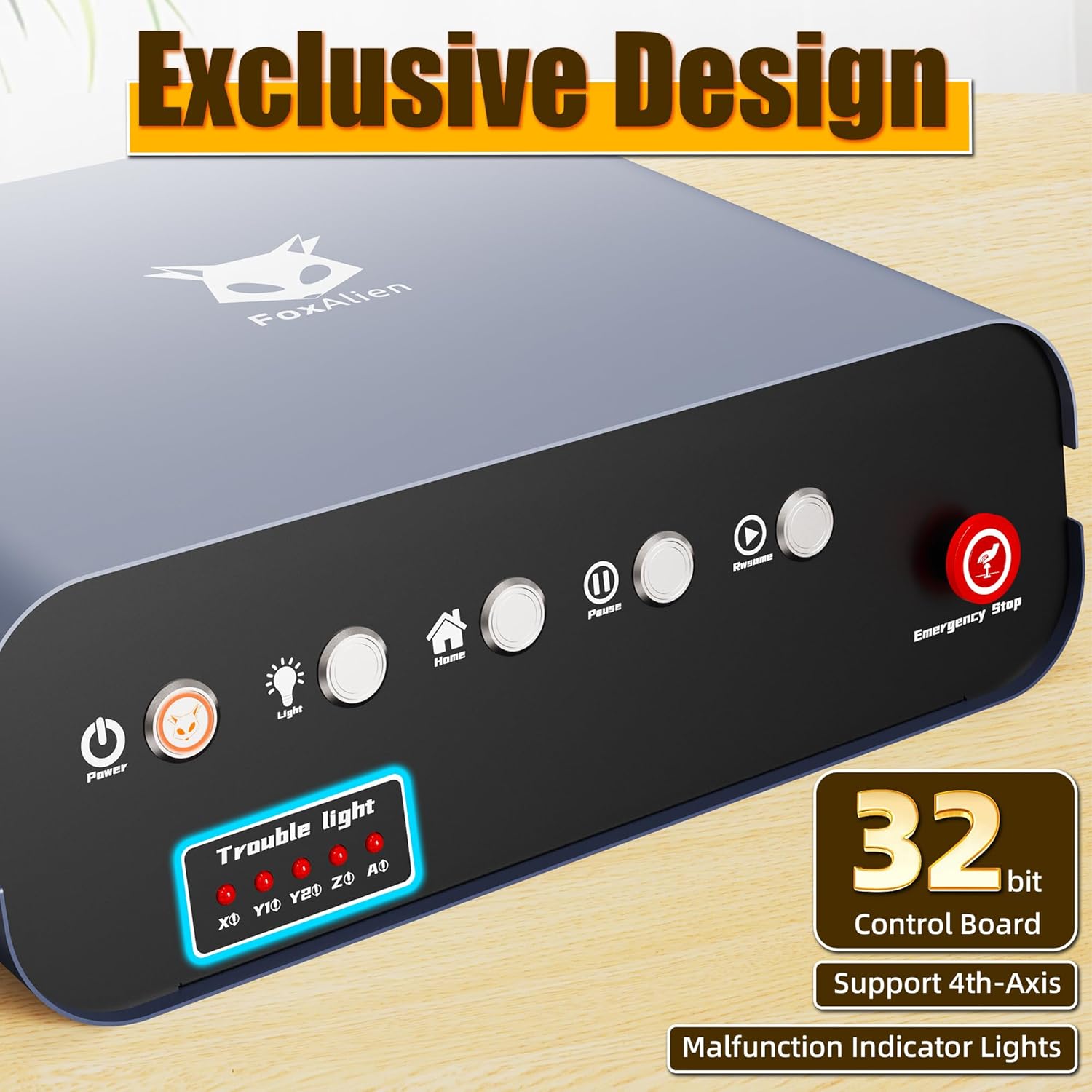 FoxAlien XE-Ultra 8080 CNC Router Machine with NEMA 23 Closed-loop Stepper Motor, Large Size Benchtop Engraving Milling Machine for Woodworking, Aluminum, Acrylic, Carbon Fiber DIY Cutting - Image 5