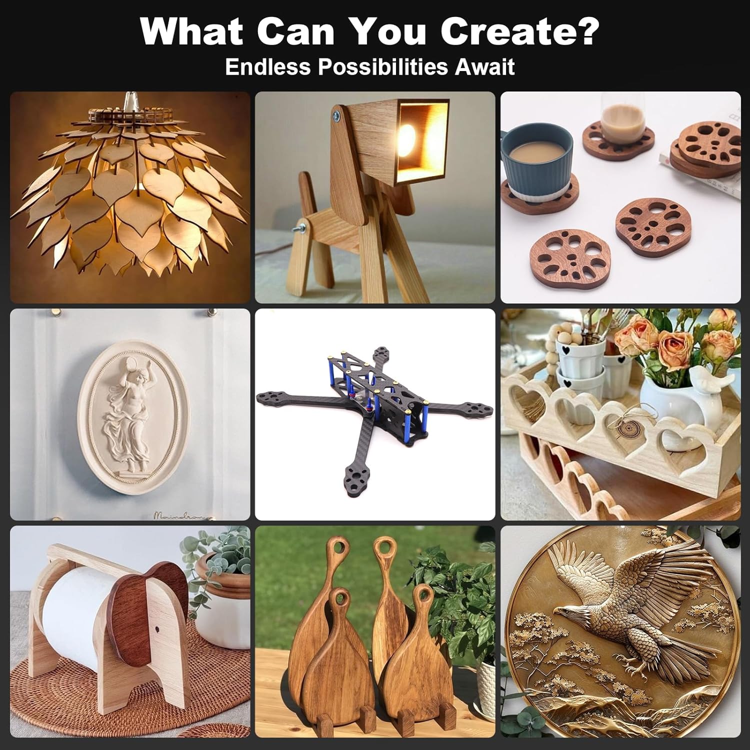 CNC Router Machine 500W Spindle CNC Laser Cutter, Machine for Metal High Torque NEMA 23 Stepper Motor, Linear Rails & Ball Screws 3-Axis Engraving Milling Machine for Wood Cutting - Image 7