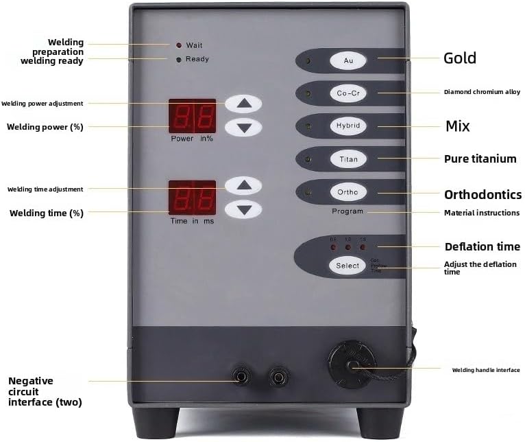 Jewelry Welder 110V 60HZ Automatic Numerical Control Touch Pulse Argon Arc Spot Welder CNC Spot Welding Machine for Gold Silver Eyeglass Repair