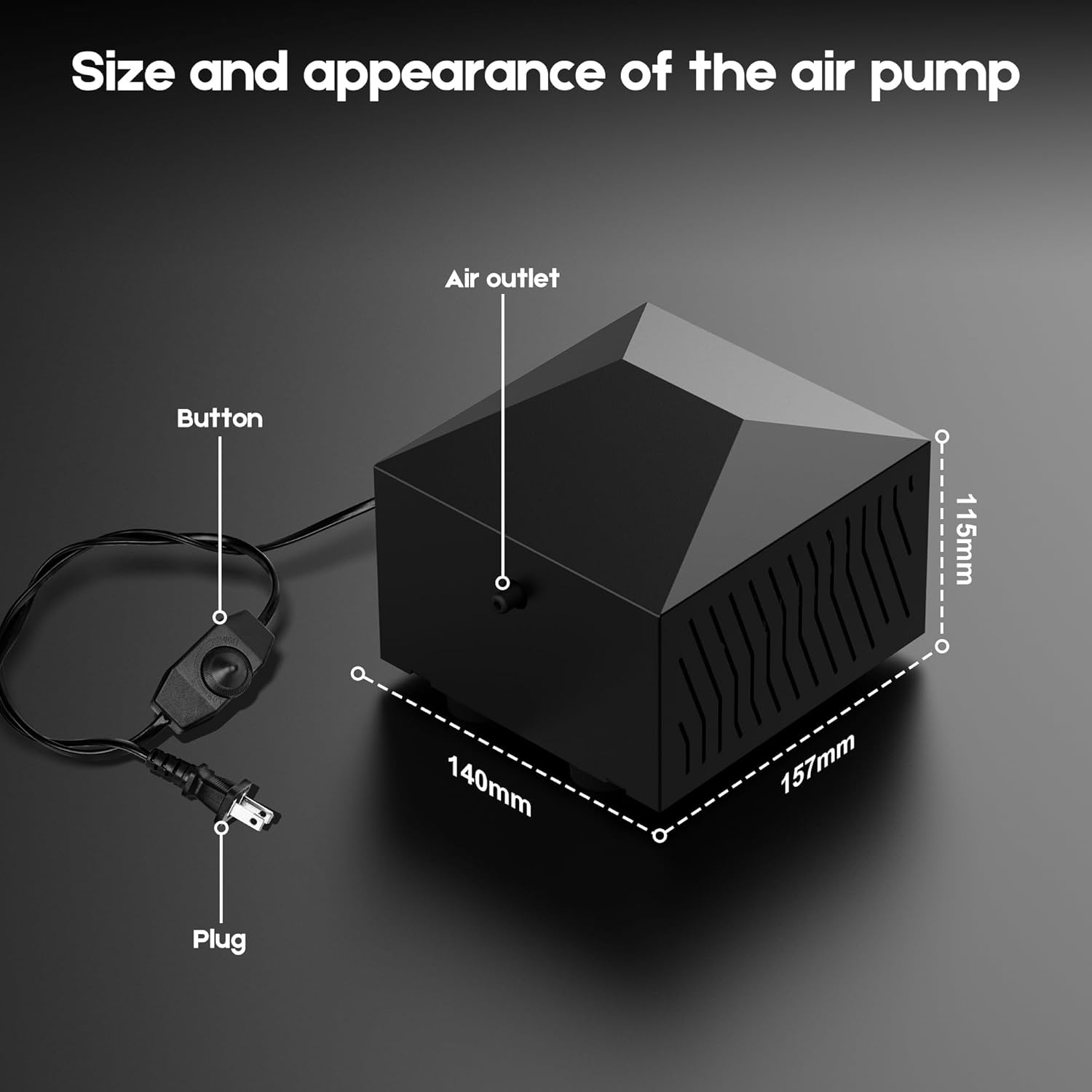 Twotrees CNC Router Machine OUYZGIA T Slot 2020 Aluminum Extrusion Engraving All-Metal Milling Machine for Wood Acrylic MDF Nylon Carving Cutting, Air Assist Kit (25L Air Pump Kit)
