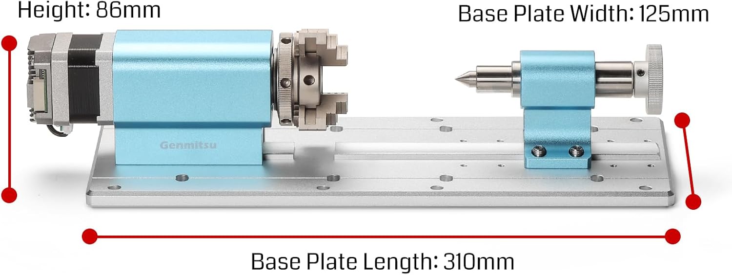 Genmitsu 4th Axis Rotary Module Kit and Offline Control Module for 4040-PRO CNC Router Machine - Image 2