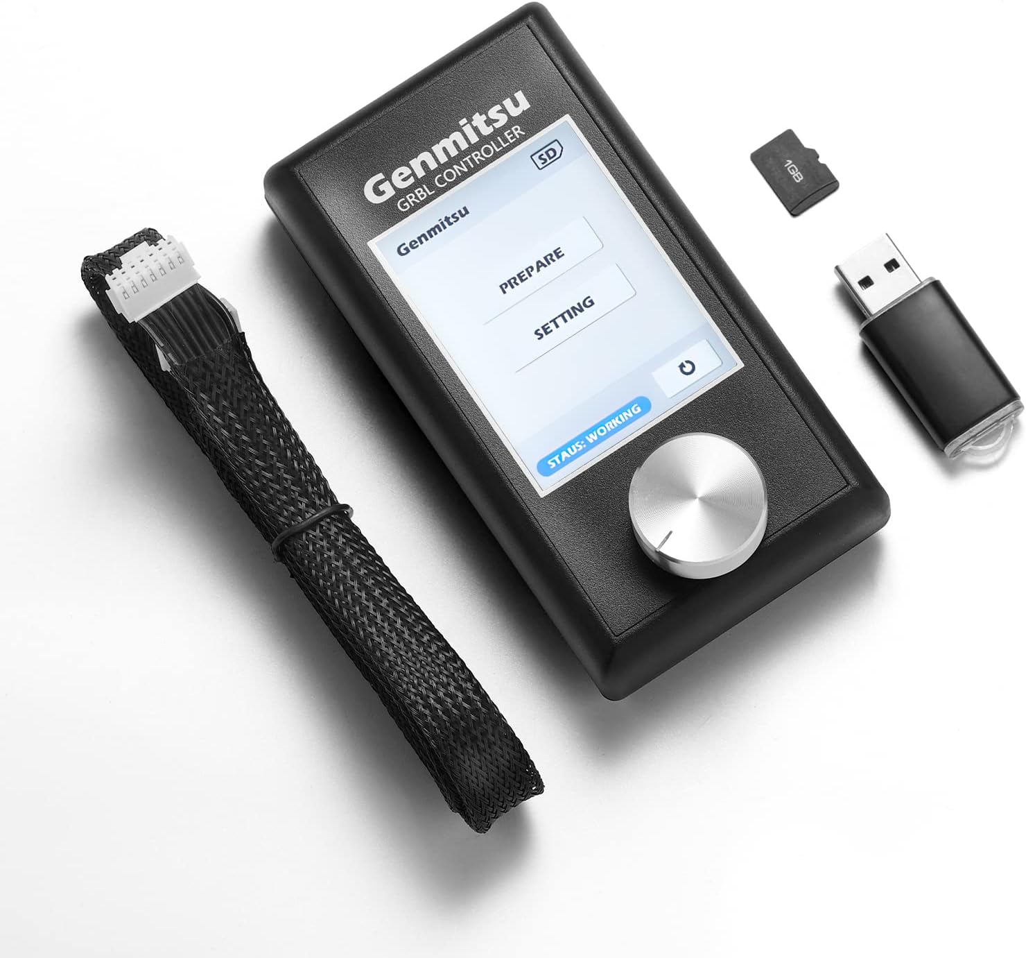 Genmitsu 4th Axis Rotary Module Kit and Offline Control Module for 4040-PRO CNC Router Machine - Image 4