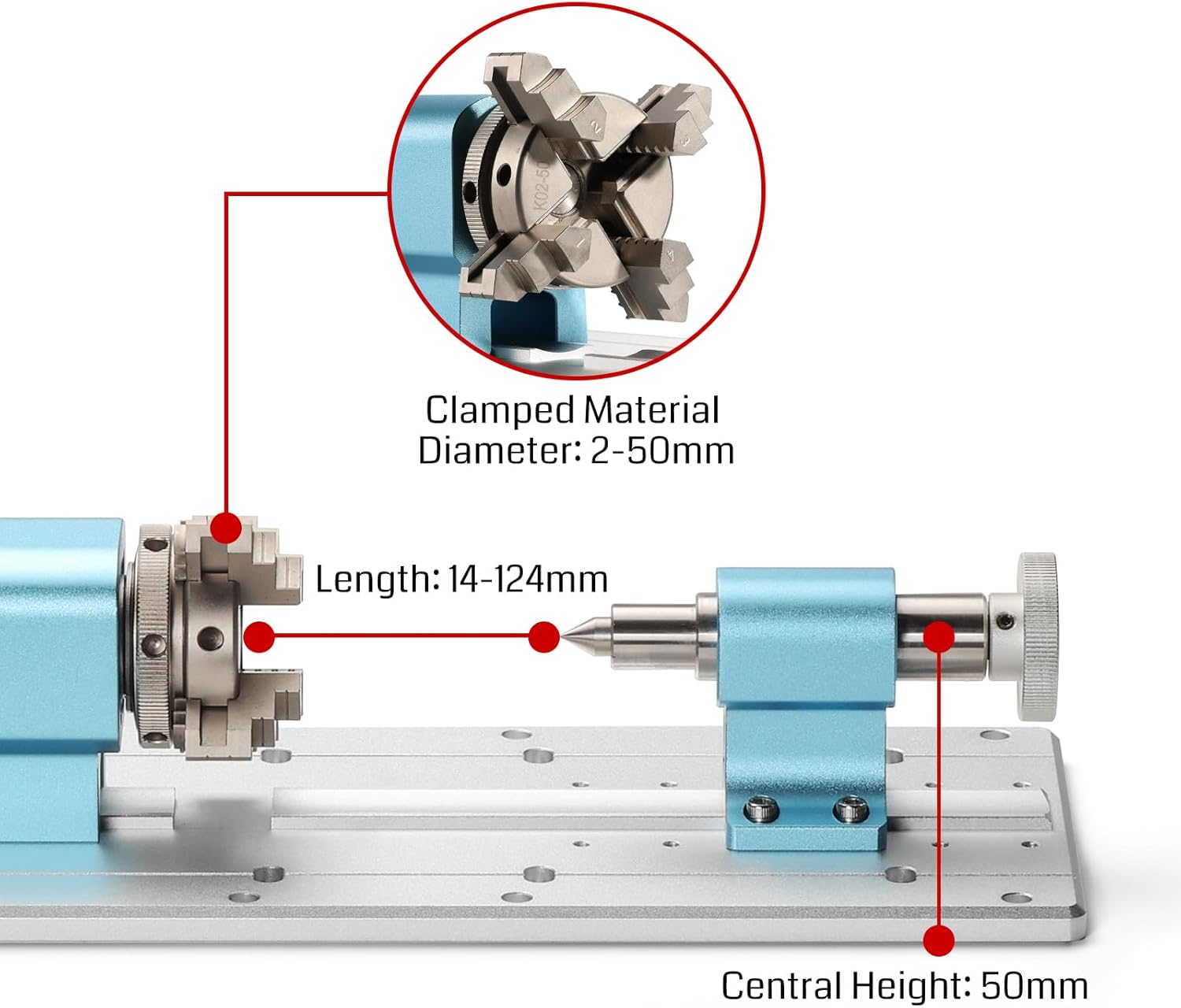 Genmitsu 4th Axis Rotary Module Kit and Offline Control Module for 4040-PRO CNC Router Machine - Image 5