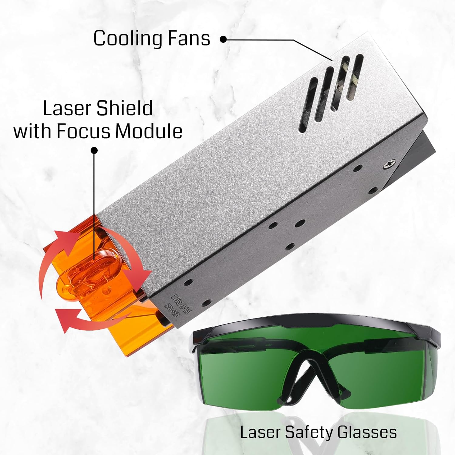 Genmitsu Laser Engraver Module, 5000mW Optical Power, 450nm Wavelength for Genmitsu Cubiko, 3018-PRO & 3018-PROVer, 3018-PROVer V2, 3020-PRO MAX, 3020-PRO MAX V2 CNC Machines - Image 2
