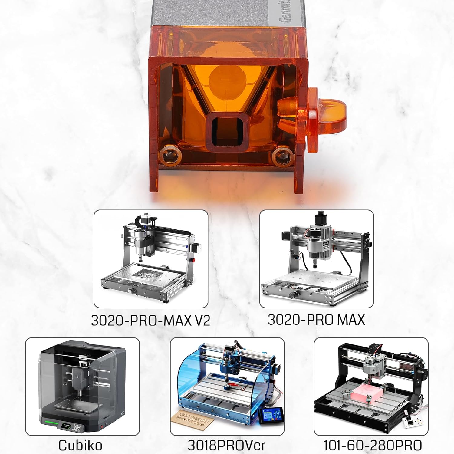 Genmitsu Laser Engraver Module, 5000mW Optical Power, 450nm Wavelength for Genmitsu Cubiko, 3018-PRO & 3018-PROVer, 3018-PROVer V2, 3020-PRO MAX, 3020-PRO MAX V2 CNC Machines - Image 6