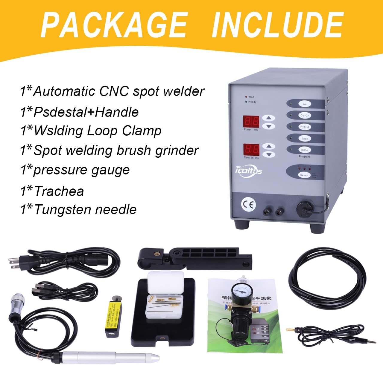 Automatic CNC Pulse Argon Arc Tig Jewelry Spot Welding Machine - Image 2