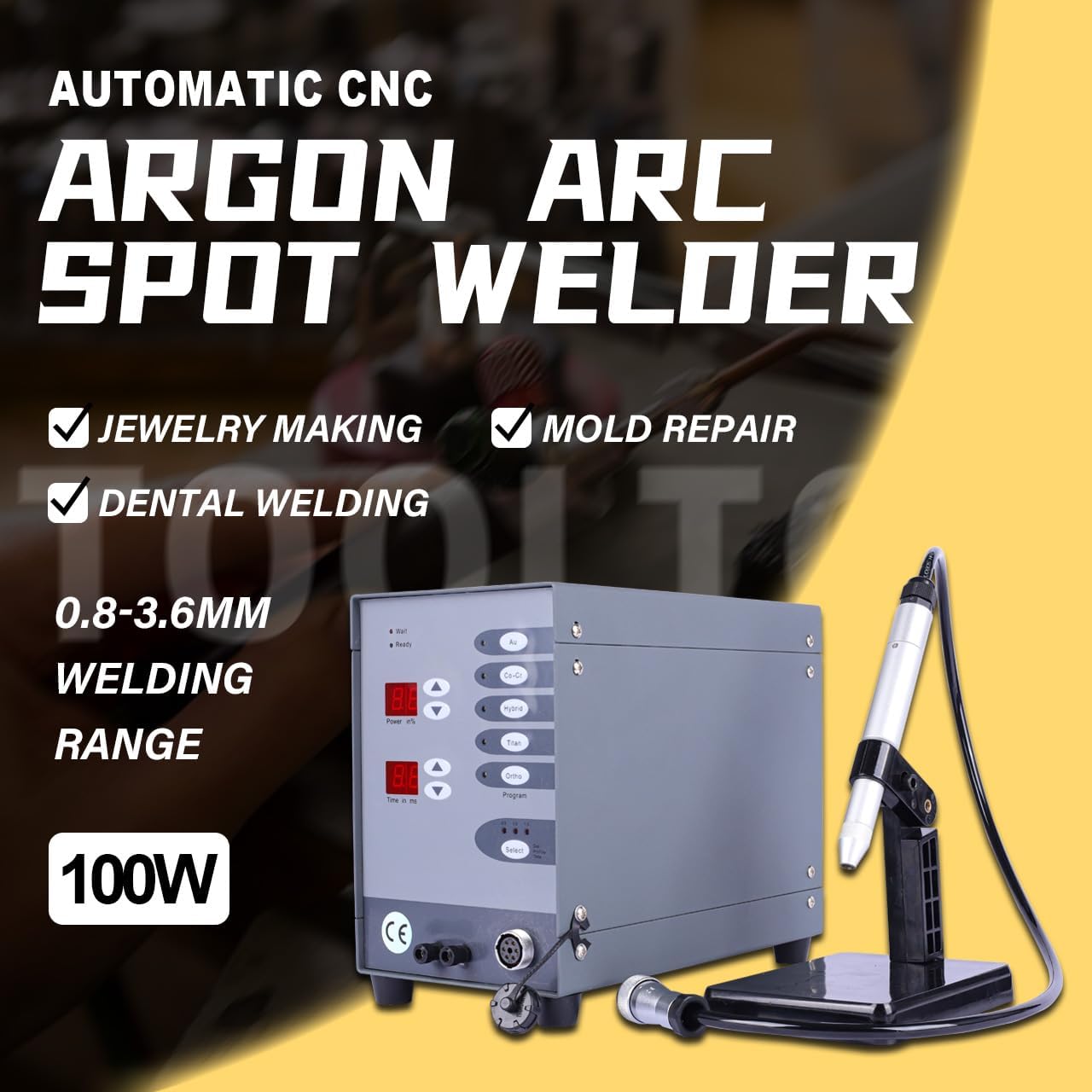 Automatic CNC Pulse Argon Arc Tig Jewelry Spot Welding Machine - Image 8