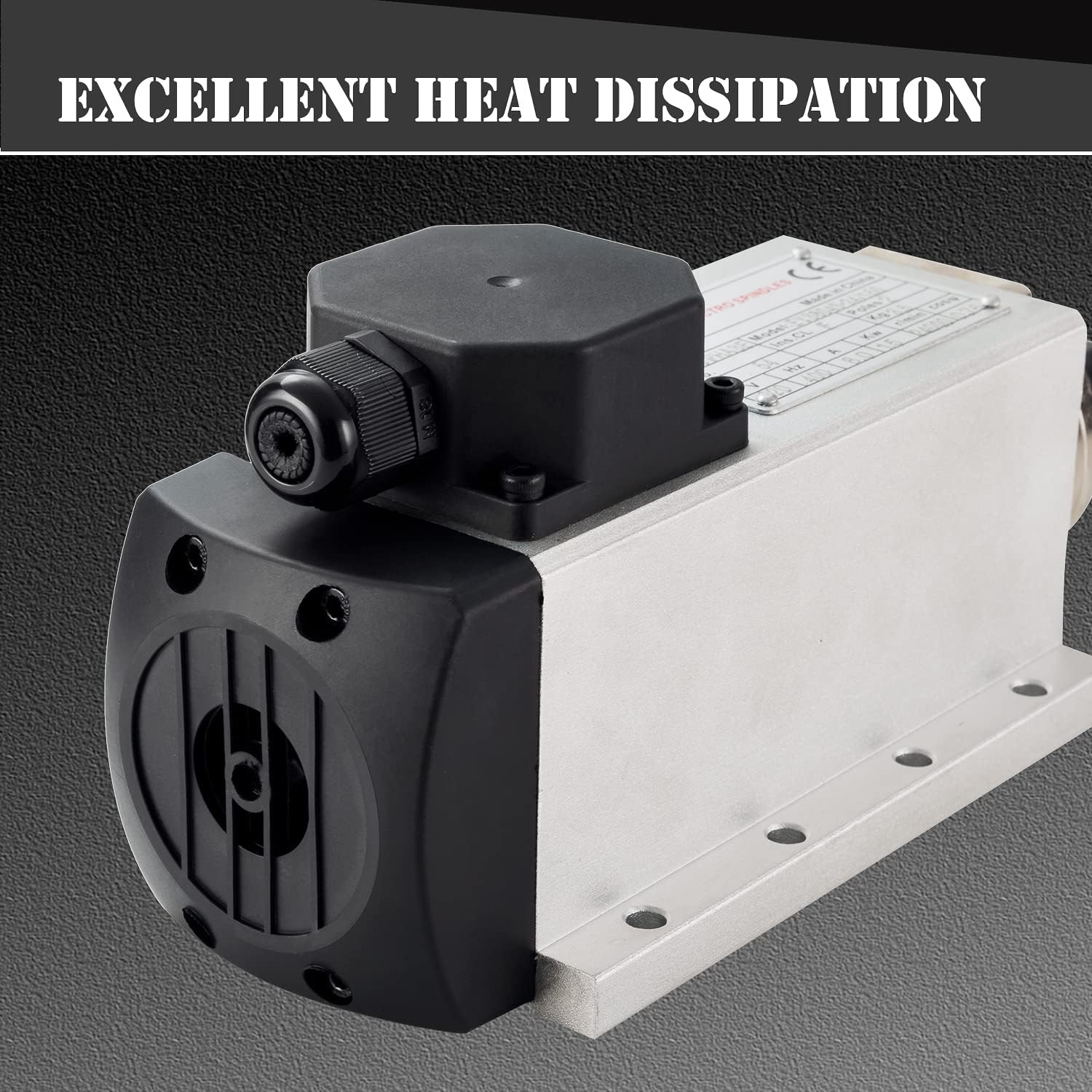 CNC Spindle Motor Kits,110V 1.5KW ER16 Square Air Cooled Spindle Motor CNC Spindle CNC Motor + 110V 1.5KW VFD + Collets Set ER16+ Wires + Drill Bits+Wrenches for CNC Router Machine - Image 6