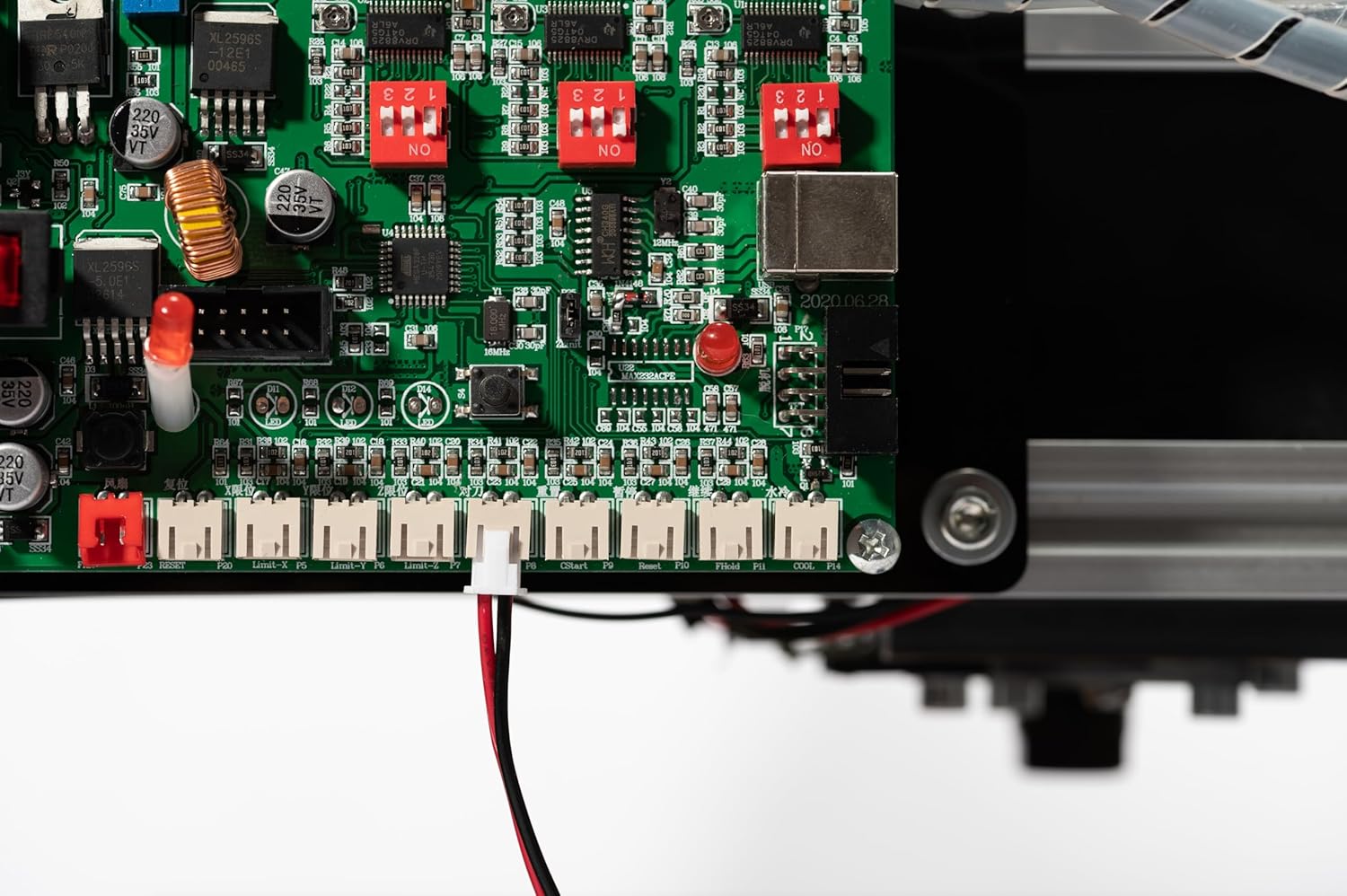 FoxAlien CNC Z-axis Router Tool Setting Probe Z-probe 2-pin Touch Plate for CNC Engraving Machines