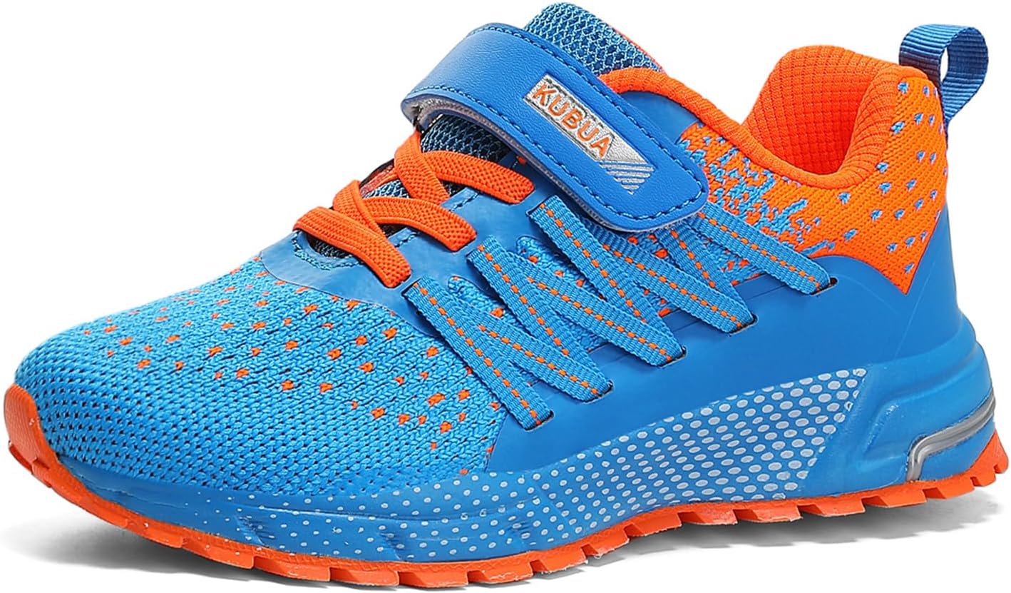 KUBUA Kids Sneakers for Boys Girls Running Tennis Shoes Lightweight Breathable Sport Athletic