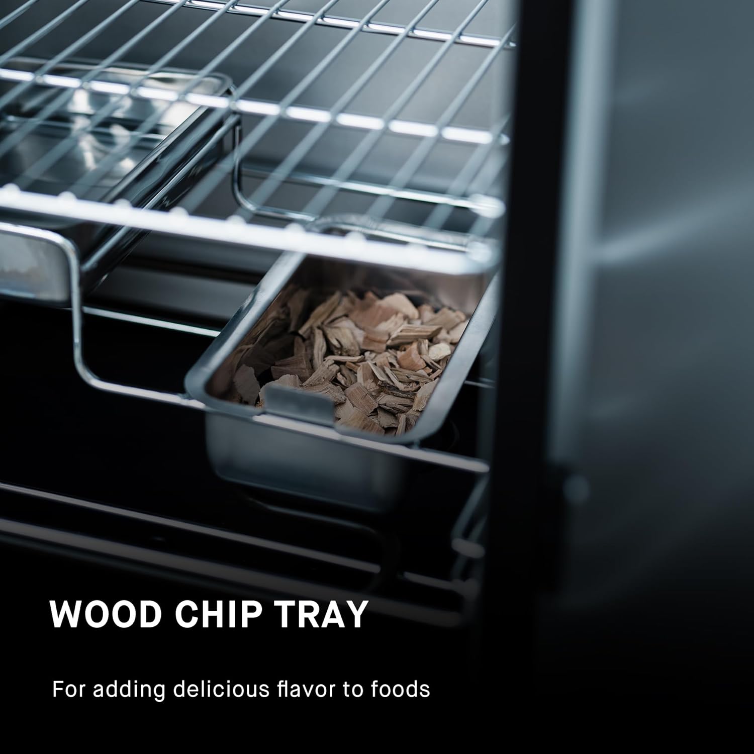 Masterbuilt® 30-inch Electric Vertical BBQ Smoker with Analog Temperature Control, Chrome Smoking Racks and 535 Cooking Square Inches in Black, Model MB20070210 - Image 5