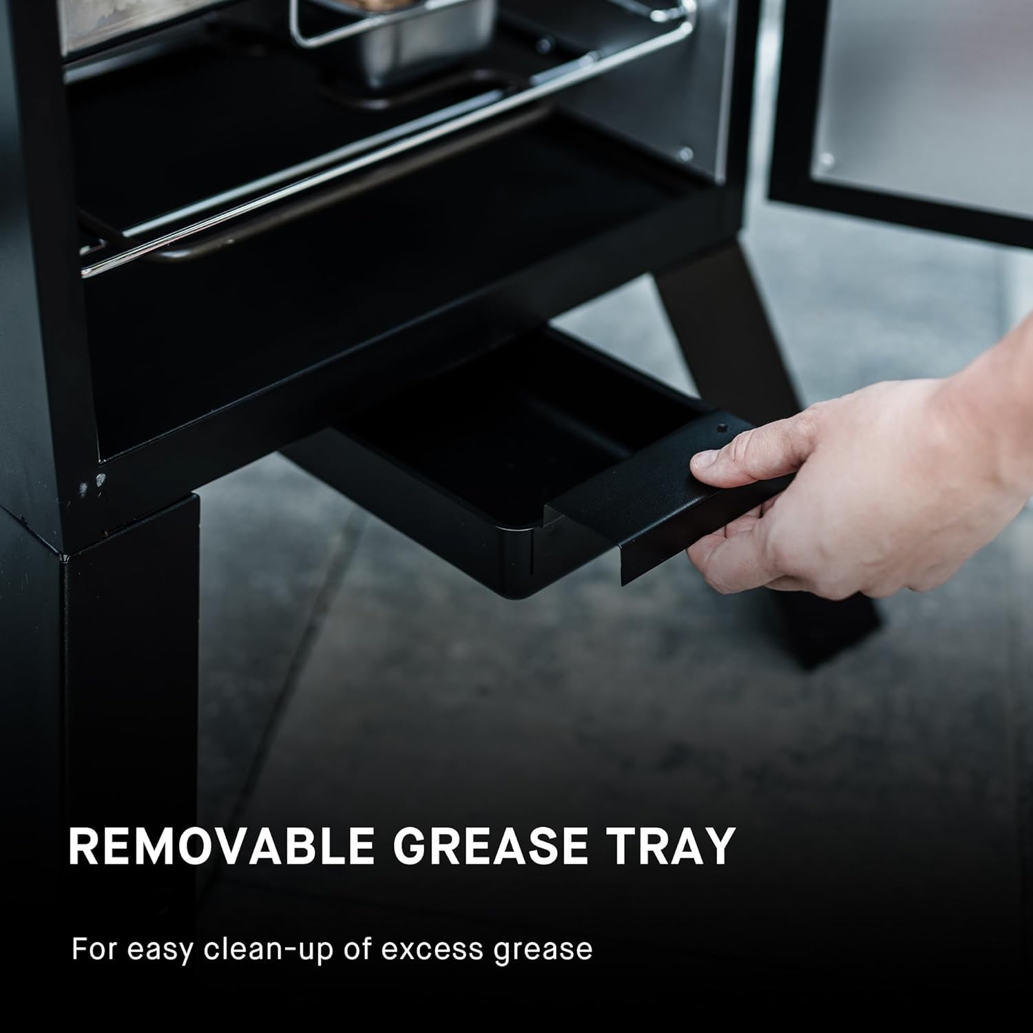 Masterbuilt® 30-inch Electric Vertical BBQ Smoker with Analog Temperature Control, Chrome Smoking Racks and 535 Cooking Square Inches in Black, Model MB20070210 - Image 6