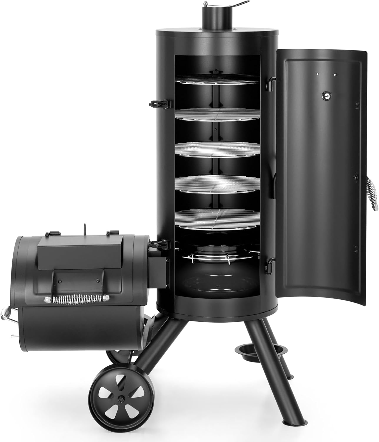 Captiva Designs Heavy Duty Outdoor Smoker,Extra Large Cooking Area(941 sq.in. in Total) Offset Smoker, Best Charcoal Smoker and Grill Combo for Outdoor Garden Patio and Backyard Cooking - Image 8