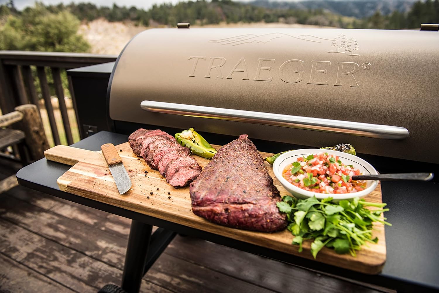 Traeger Grills Pro 34 Electric Wood Pellet Grill and Smoker, Bronze, 884 Square Inches Cook Area, 450 Degree Max Temperature, Meat Probe, 6 in 1 BBQ Grill - Image 3