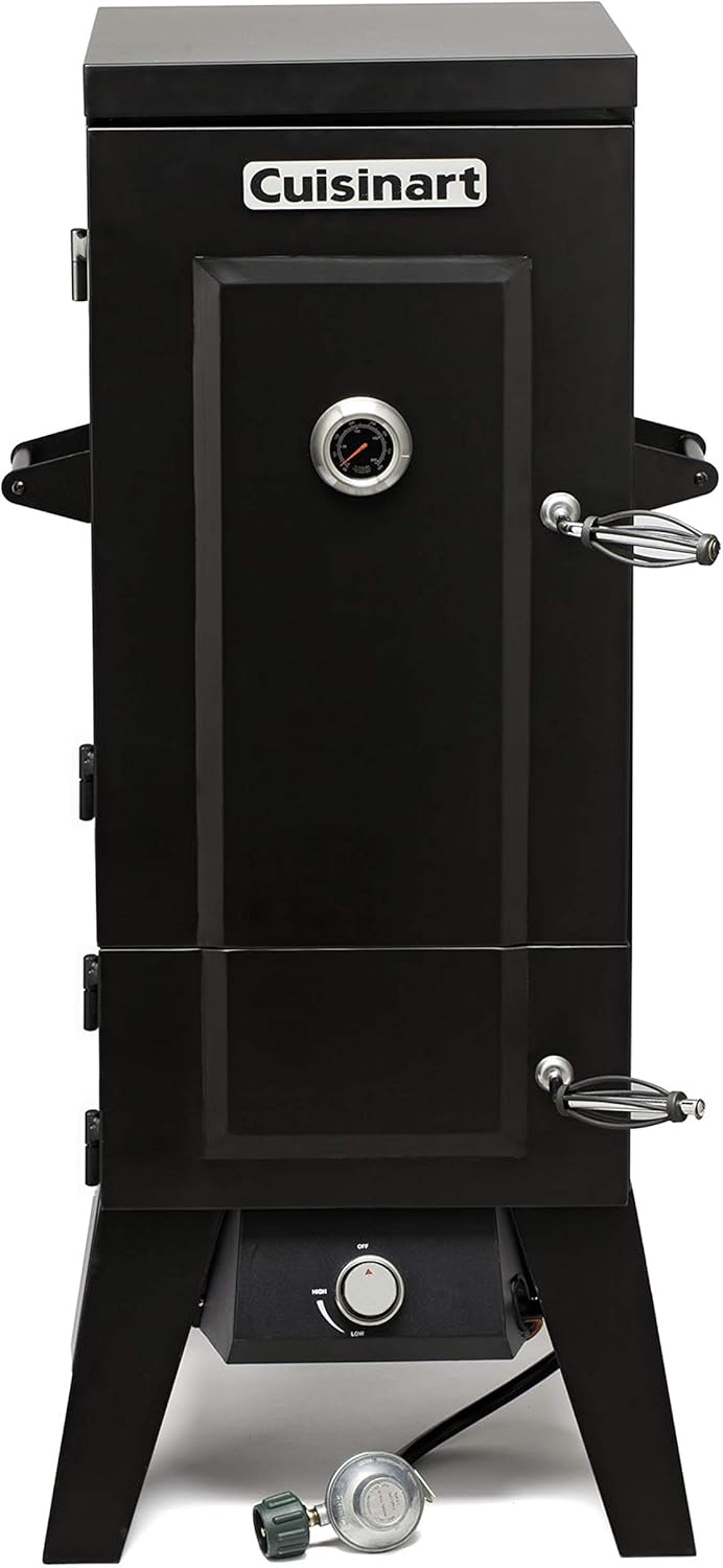 Cuisinart 36” Vertical Propane Smoker, 4 Removable Racks, Spacious BBQ Smoker with Wood and Water Trays, 15,000 BTU Heat for Smoked Meat, Brisket, Jerky, Fish, Perfect for Tailgates, Backyard, Camping - Image 7