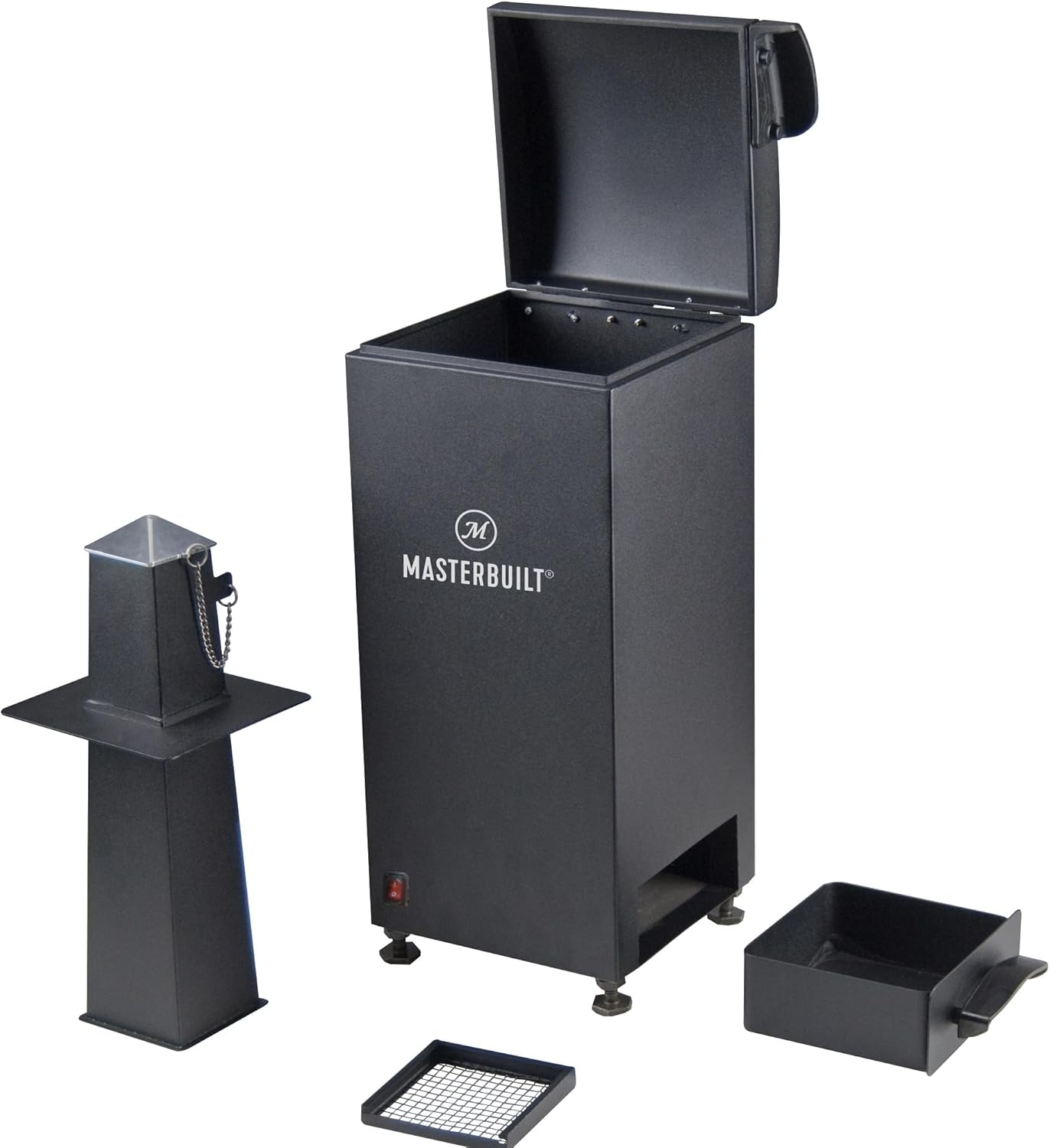 Masterbuilt® Slow and Cold Smoker Accessory Attachment With Removable Ash Tray for Masterbuilt Vertical BBQ Smokers in Black, 10" x 10" x 18", Model MB20100112 - Image 7