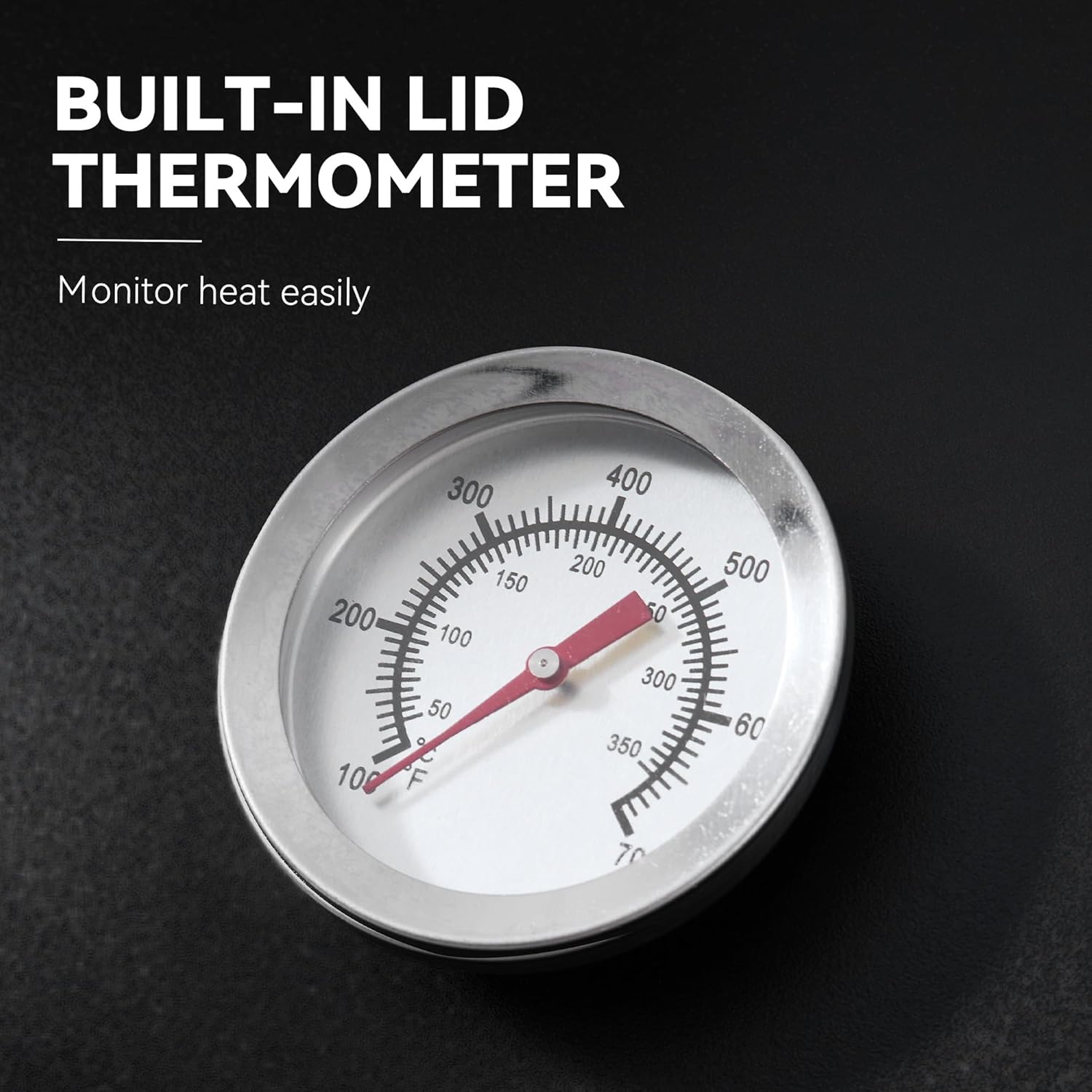 Royal Gourmet CC1830M 30 Inch Barrel Charcoal Grill with Offset Smoker & Warming Rack, Outdoor BBQ Grill with 811 Sq. In. Grilling Space for Backyard, Patio and Parties, Black - Image 9