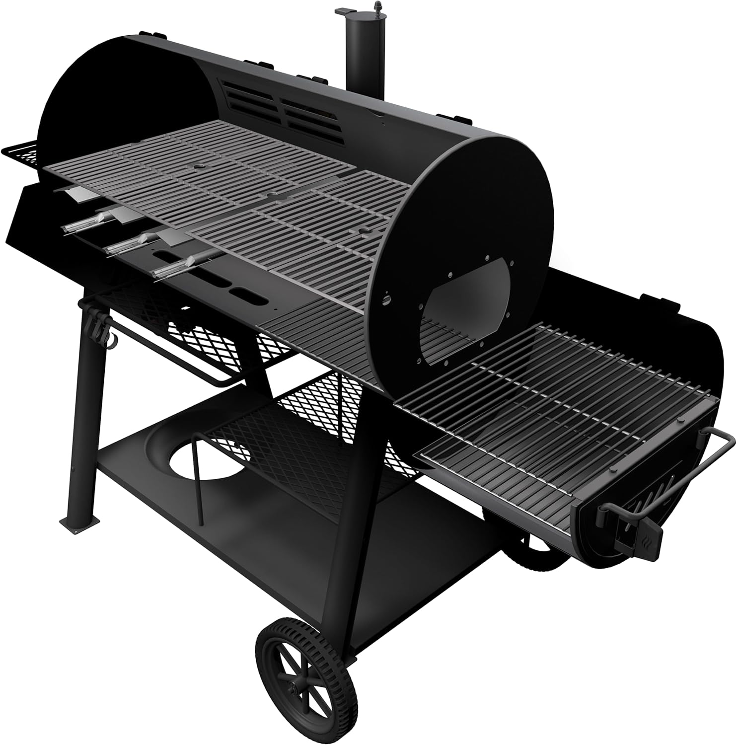 Oklahoma Joe's Canyon Combo Charcoal and Gas Smoker & Grill, Black - 24203004 - Image 5