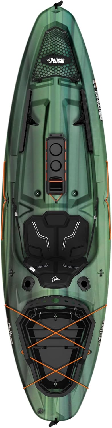 Pelican Sentinel 100X - Angler Sit on top Fishing Kayak - Lightweight - Ergolounge™ Seating System