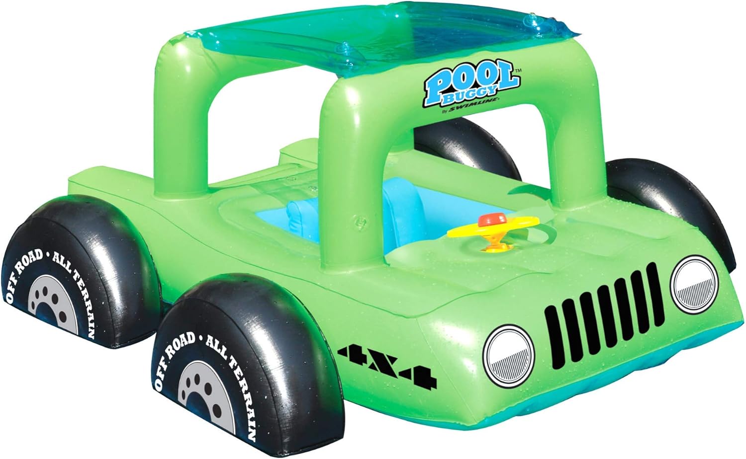 SWIMLINE Inflatable Swimming Pool Float Ride-On Mattress Lounger Raft u2013 Fun Poolside Relaxation for Crew, Canoe, Orange, 46" - Image 2