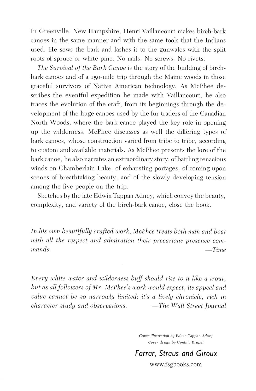 The Survival of the Bark Canoe