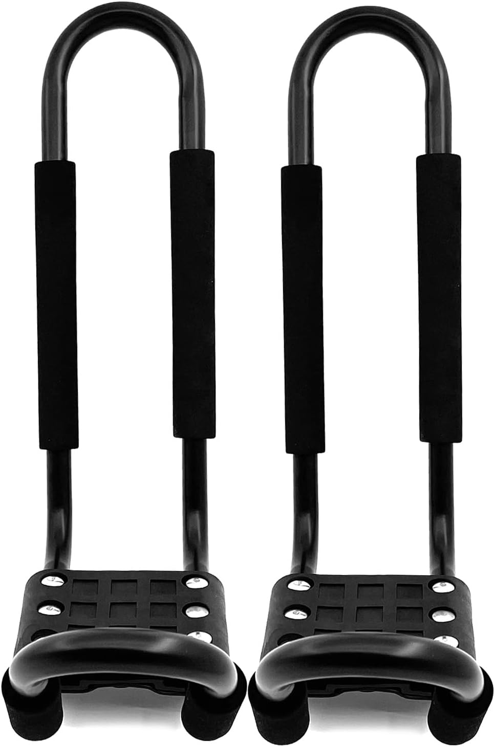 DOHUSPLE Kayak Roof Rack for 2 Kayaks Carrier, Kayak J Bar Hooks Roof Mount Racks for Universal Cars, SUV, Truck, Set of 4 Racks