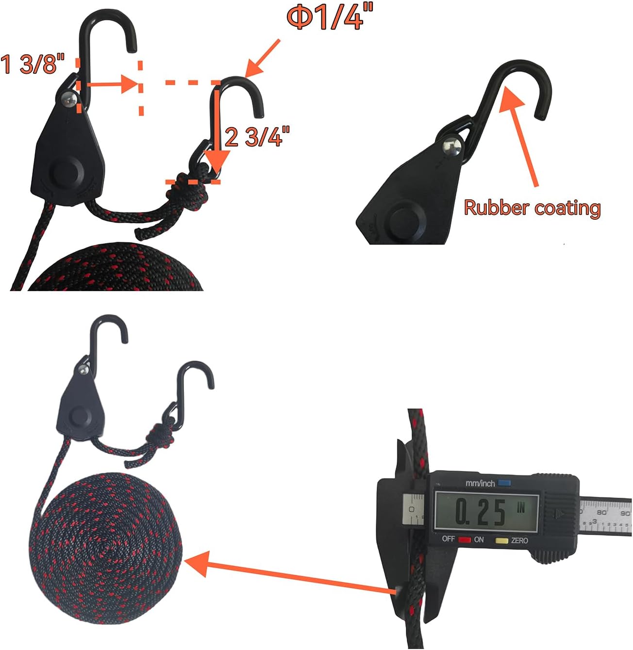 2-Pack Kayak Roof Rack Carrier - Heavy-Duty J-Style Crossbar Mount for Kayak/Canoe/Surf Ski (75lb Capacity), Includes 4 Ratchet Tie-Down Straps & Rust-Resistant Hardware (Fits Square/Oval/Flat Bars) - Image 5