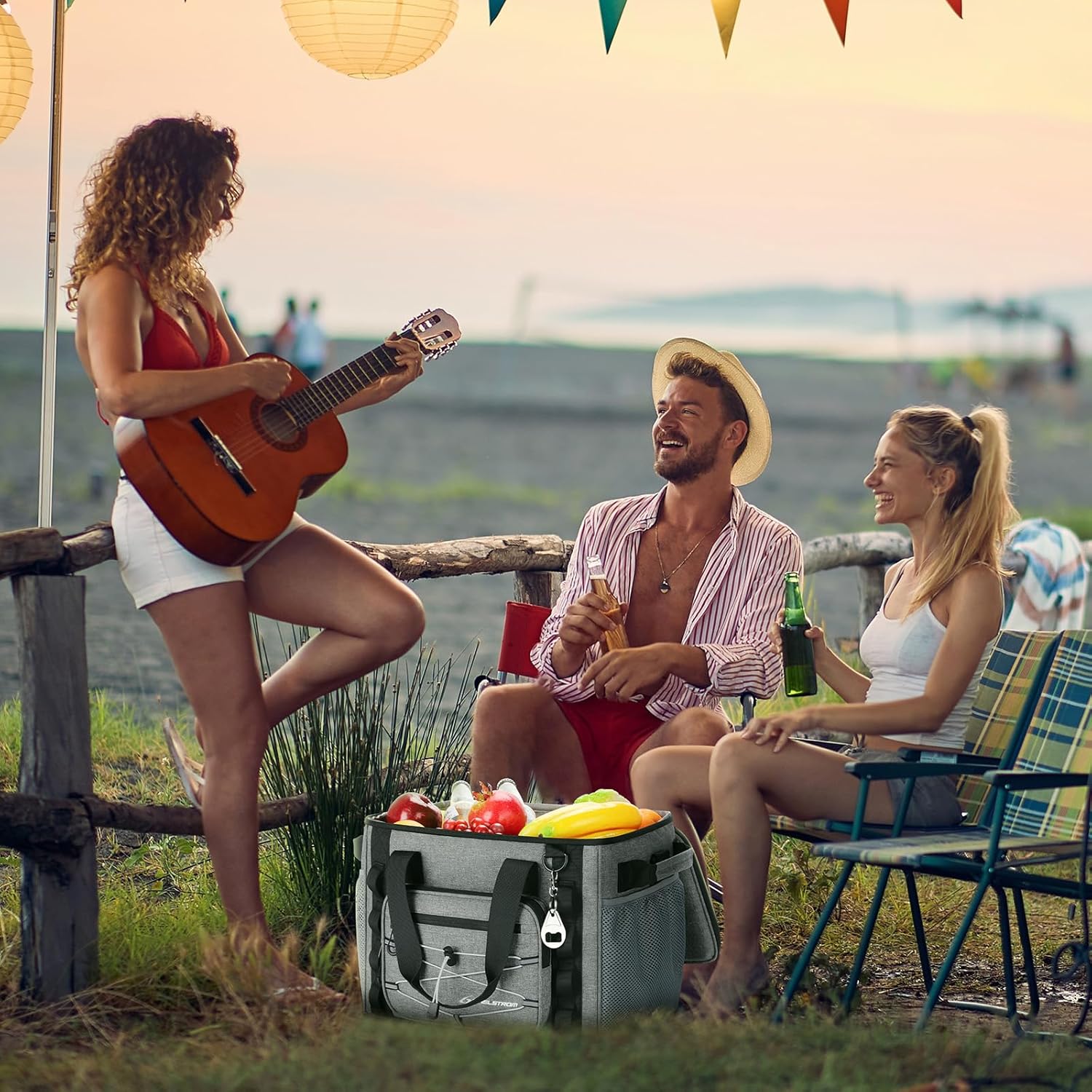 Maelstrom Soft Sided Cooler Bag, 30/40 Can Collapsible Insulated Ice Chest, Large Leakproof Portable Storage for Camping, Travel, Kayaking & Beach - Image 6