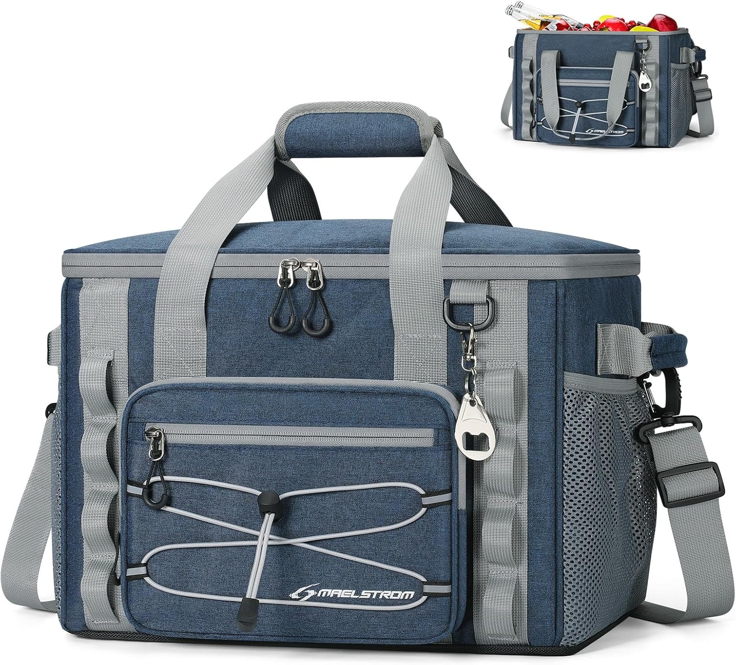 Maelstrom Soft Sided Cooler Bag, 30/40 Can Collapsible Insulated Ice Chest, Large Leakproof Portable Storage for Camping, Travel, Kayaking & Beach - Image 7