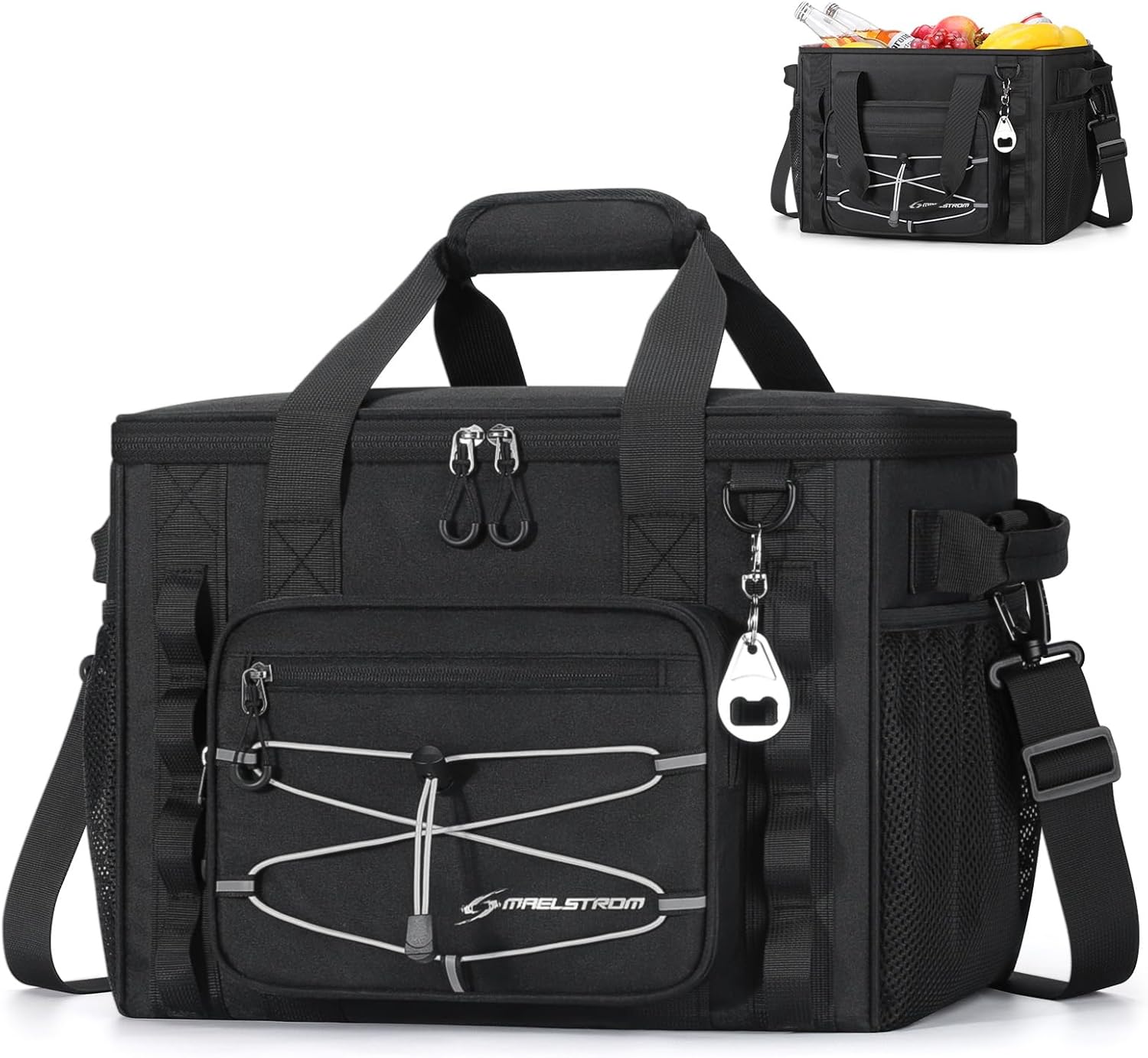 Maelstrom Soft Sided Cooler Bag, 30/40 Can Collapsible Insulated Ice Chest, Large Leakproof Portable Storage for Camping, Travel, Kayaking & Beach - Image 9