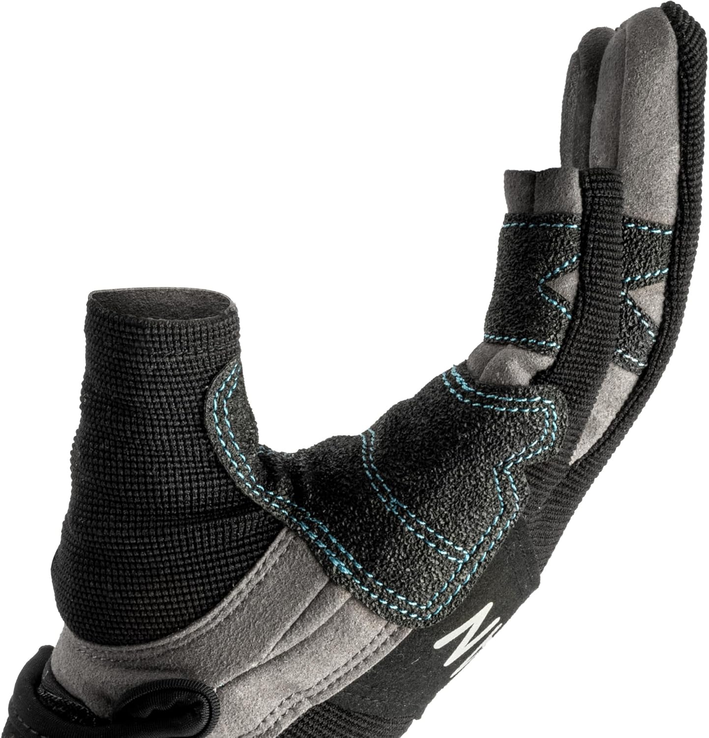 KWAN 3-Finger Sailing Gloves for Boating, Kayaking, Paddling and Water Skiing, Two-Finger Cut Design, Triple-Layer Reinforcement, Elastic and Comfortable Fit Suitable for Men, Women and Teenagers