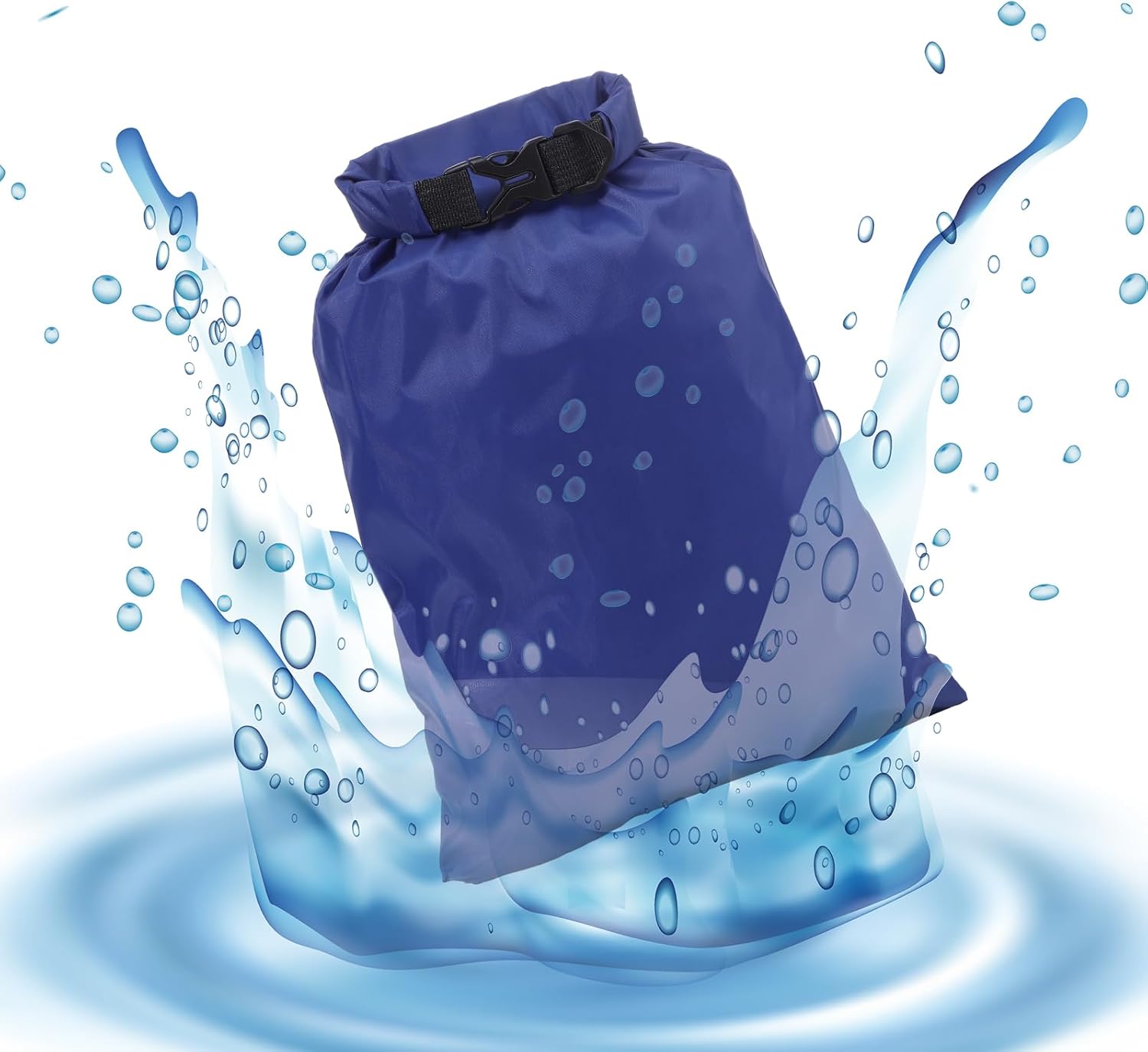 Pimoys 6 Pack Waterproof Dry Bags, Lightweight Outdoor Dry Sacks Ultimate Dry Bags for Kayaking Rafting Boating Camping (1.5L, 2.5L, 3L, 3.5L, 5L, 8L) - Image 5