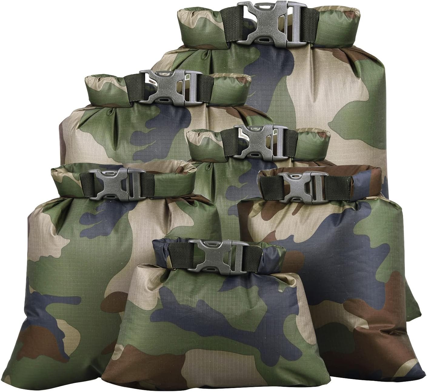 Pimoys 6 Pack Waterproof Dry Bags, Lightweight Outdoor Dry Sacks Ultimate Dry Bags for Kayaking Rafting Boating Camping (1.5L, 2.5L, 3L, 3.5L, 5L, 8L) - Image 7