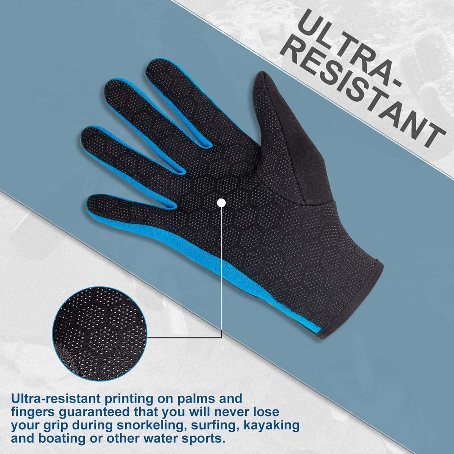 XUKER Neoprene Glove,Wetsuit Gloves 1.5mm & 2mm for Scuba Diving Snorkeling Paddling Surfing Kayaking Canoeing Spearfishing Skiing and Other Water Sports