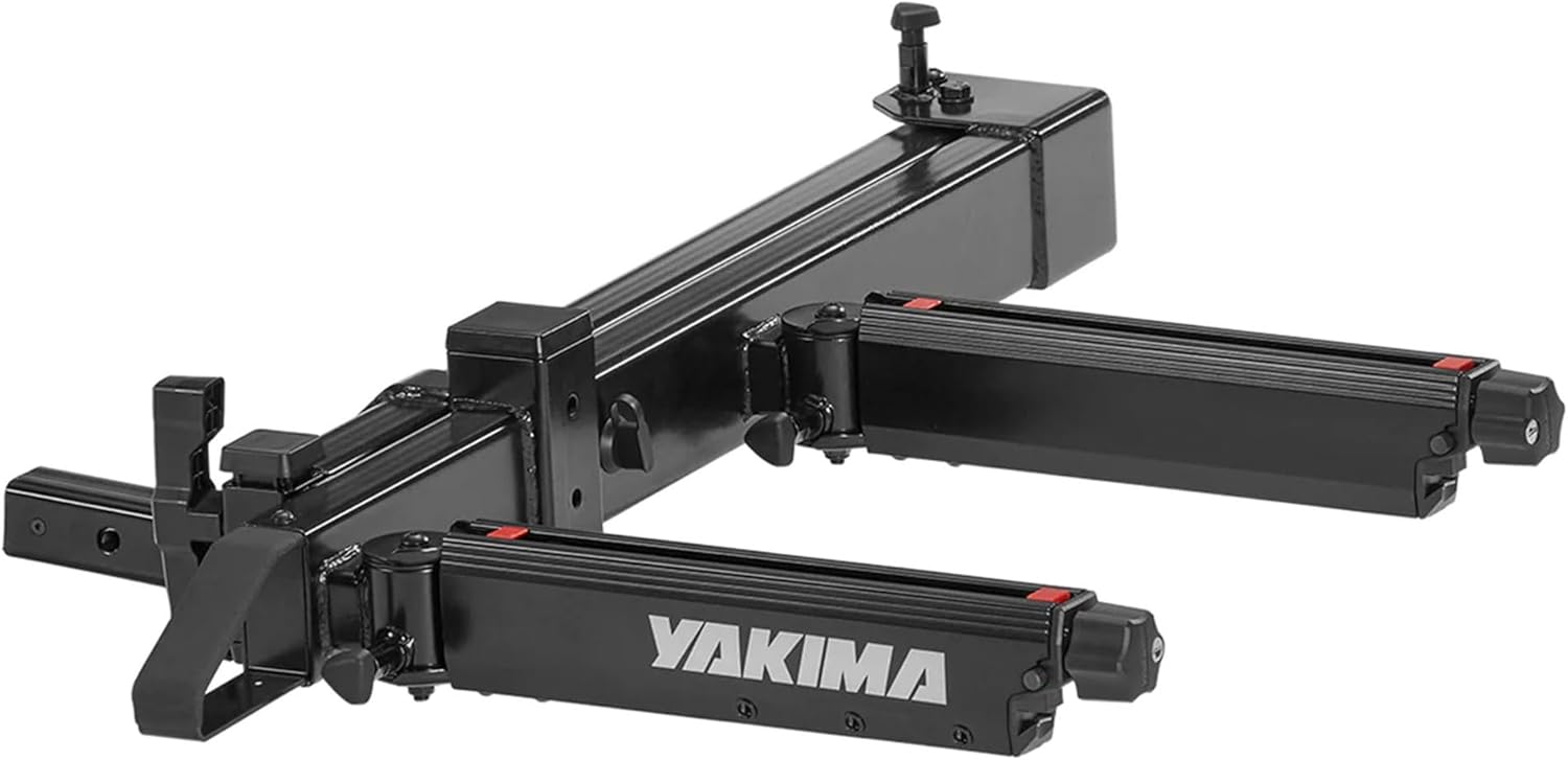 Yakima EXO SwingBase Hitch Base Rack & EXO GearLocker Vehicle Rooftop Cargo Carrier Box, Black - Car Storage Accessories for Travel and Camping
