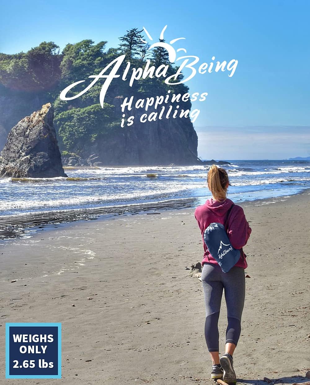 AlphaBeing Inflatable Lounger Beach Chair Accessories, Air Sofa Hammock Inflatable Couch for Camping Backyard Lakeside with Compression Sacks, Ideal Outdoor Gifts for Adults