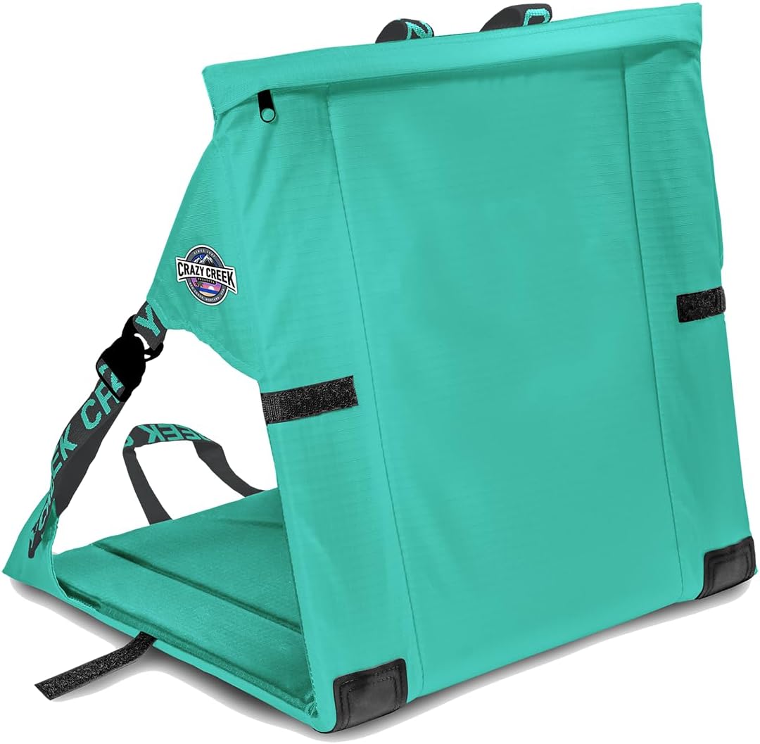 Alternative view of Crazy Creek Original Chair Perfect for Stadium Seats, Camping, Hiking & More, Comfort on All Terrains, Adjustable Straps, Lightweight Design, Water-Resistant Mint
