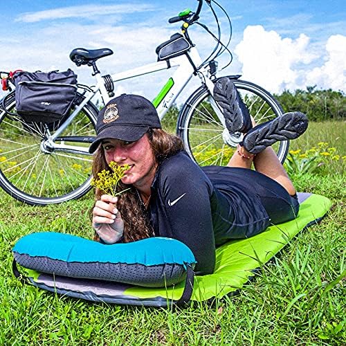 Gear Doctors Oxylus 4.3R-Value Insulated Foam Self Inflating Sleeping Pad Camping—Sleeping Pad Backpacking Air Mattress—Camping Mattress Self Inflating Camp Mat 4 Seasons Sleep Mat—Camp/Floor/Tent/Cot