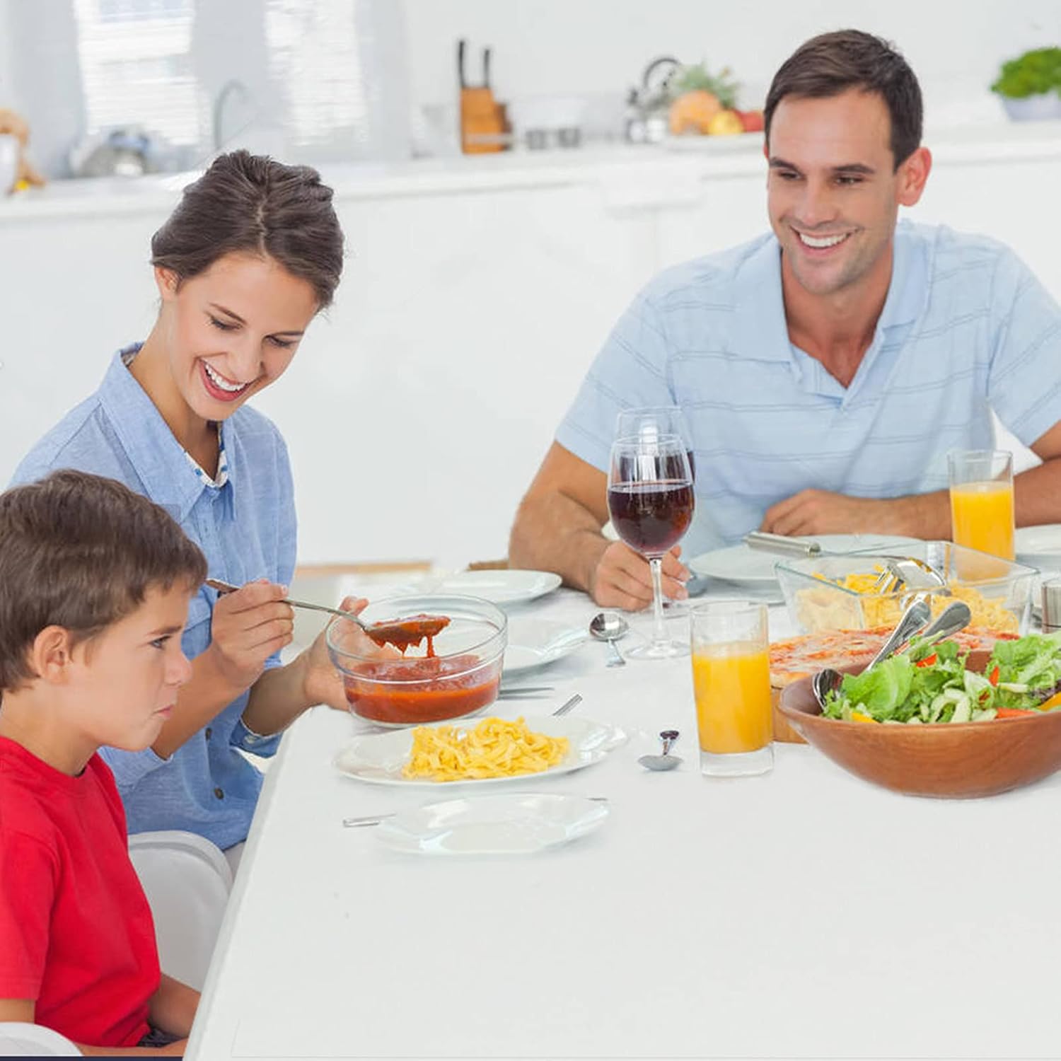 CAMP SOLUTIONS Plastic Folding Table, 5 FT Folding Table, Plastic Portable Tables for Dining Parties Card Picnic Camping, Granite White