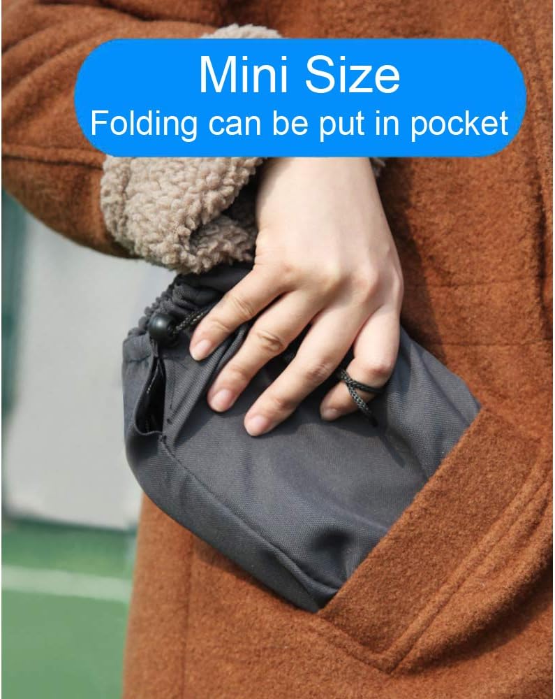 Alternative view of Qesonoo Mini Portable Folding Stool, Camping Fishing Stool for Adults Fishing Hiking Gardening and Beach with Carry Bag, Hold Up to 450lbs(Camouflage)